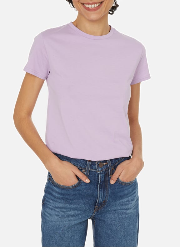 T-shirt en coton Violet by SAISON 1865 SAISON 1865 T-shirt en coton Violet