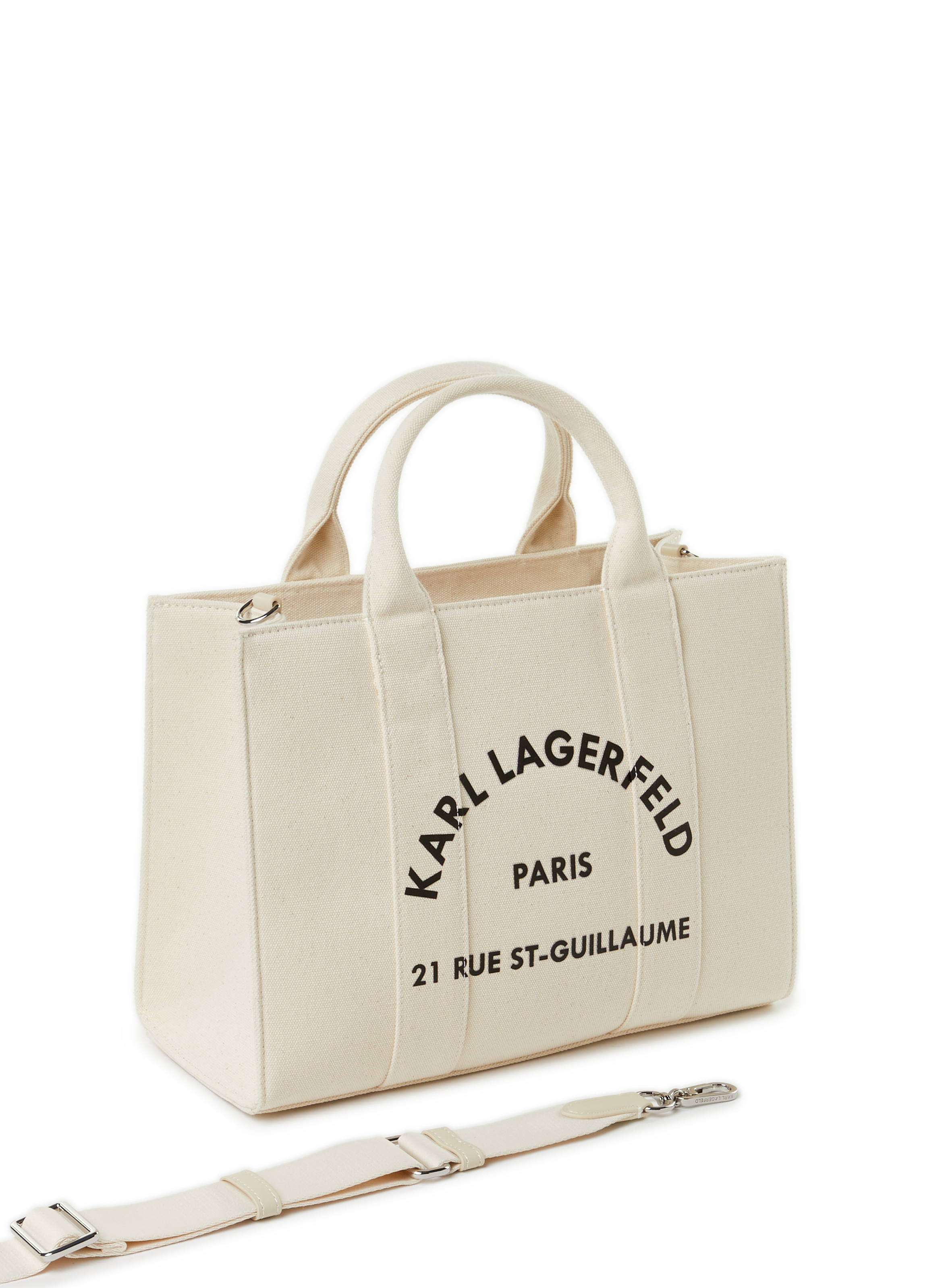 Sac cabas en coton KARL LAGERFELD Beige