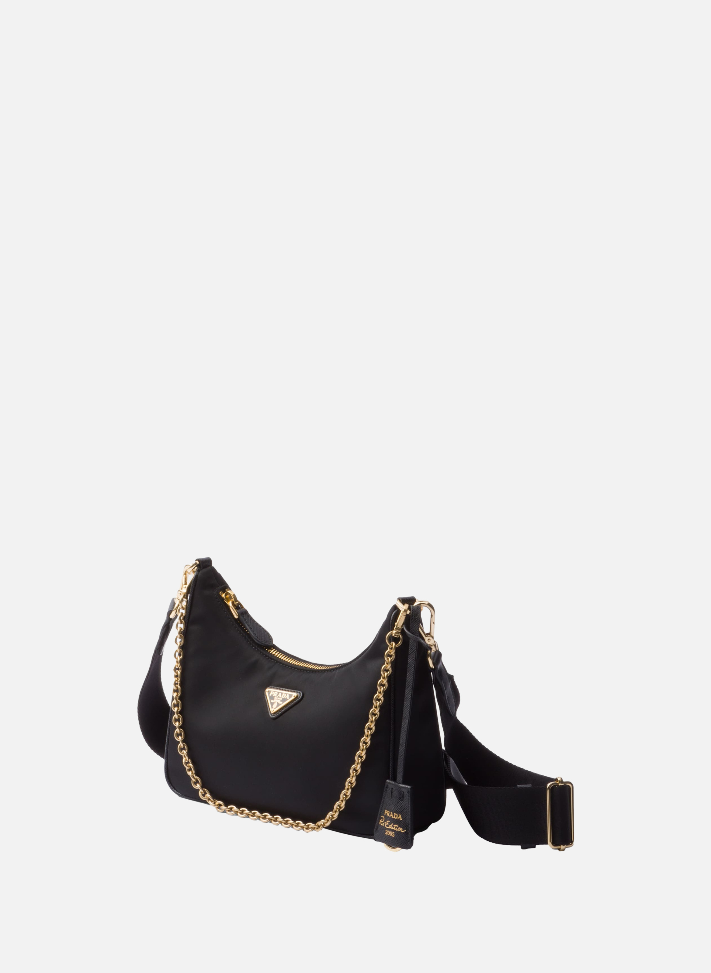 Sac prada re-edition 2005 en re-nylon PRADA Noir