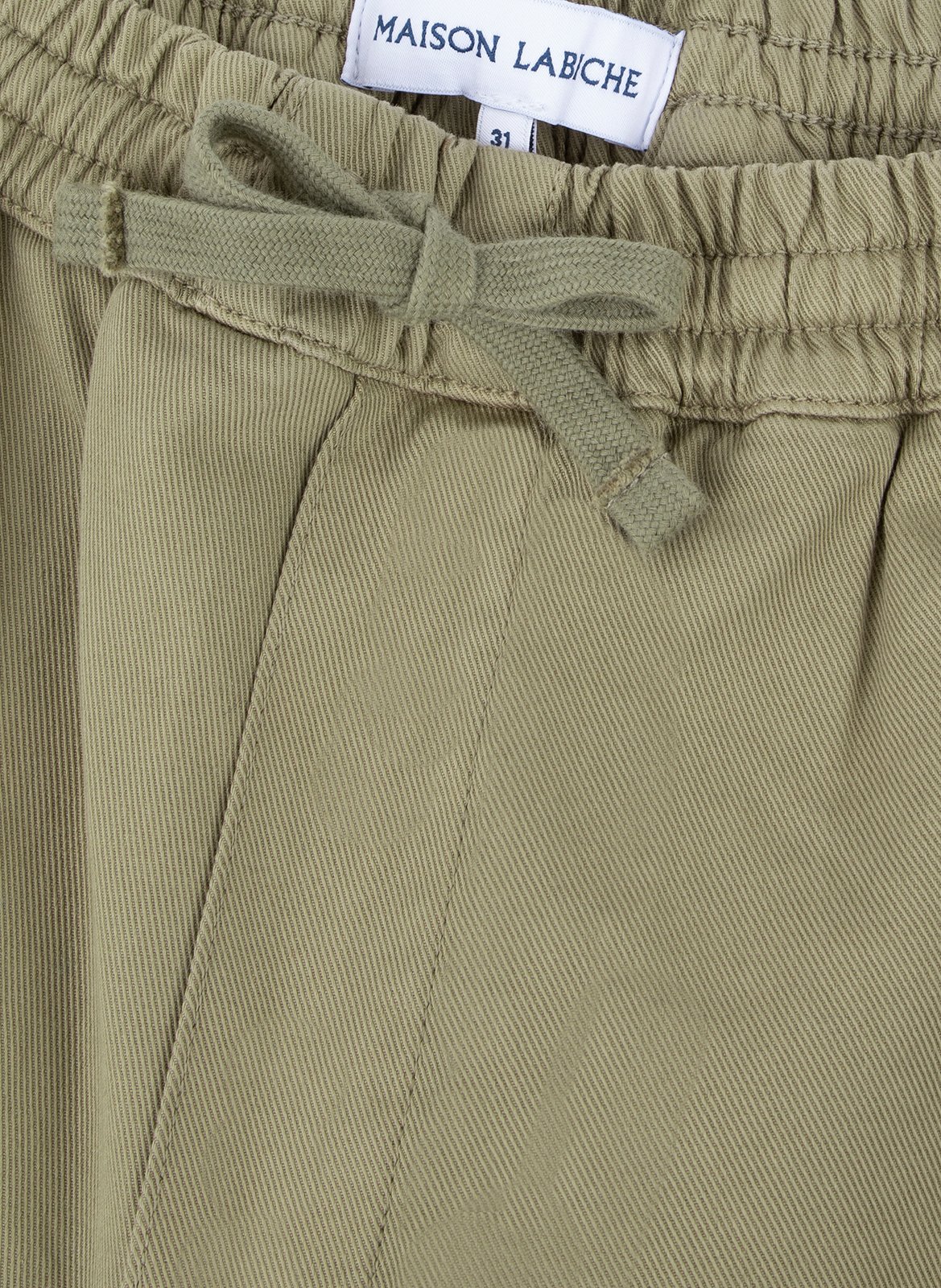 Arcade straight-leg pants in mixed cotton MAISON LABICHE Green