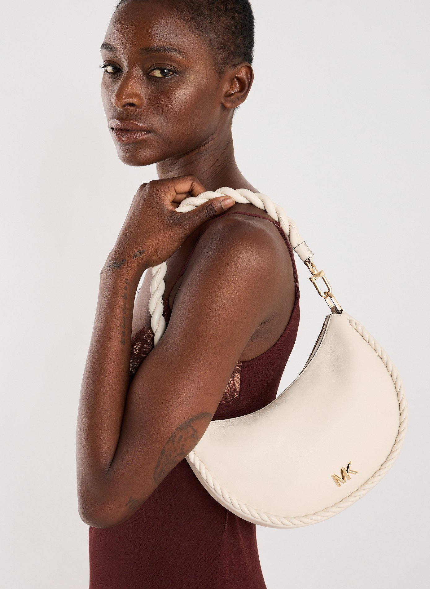 Sac à main en cuir  MICHAEL KORS Blanc