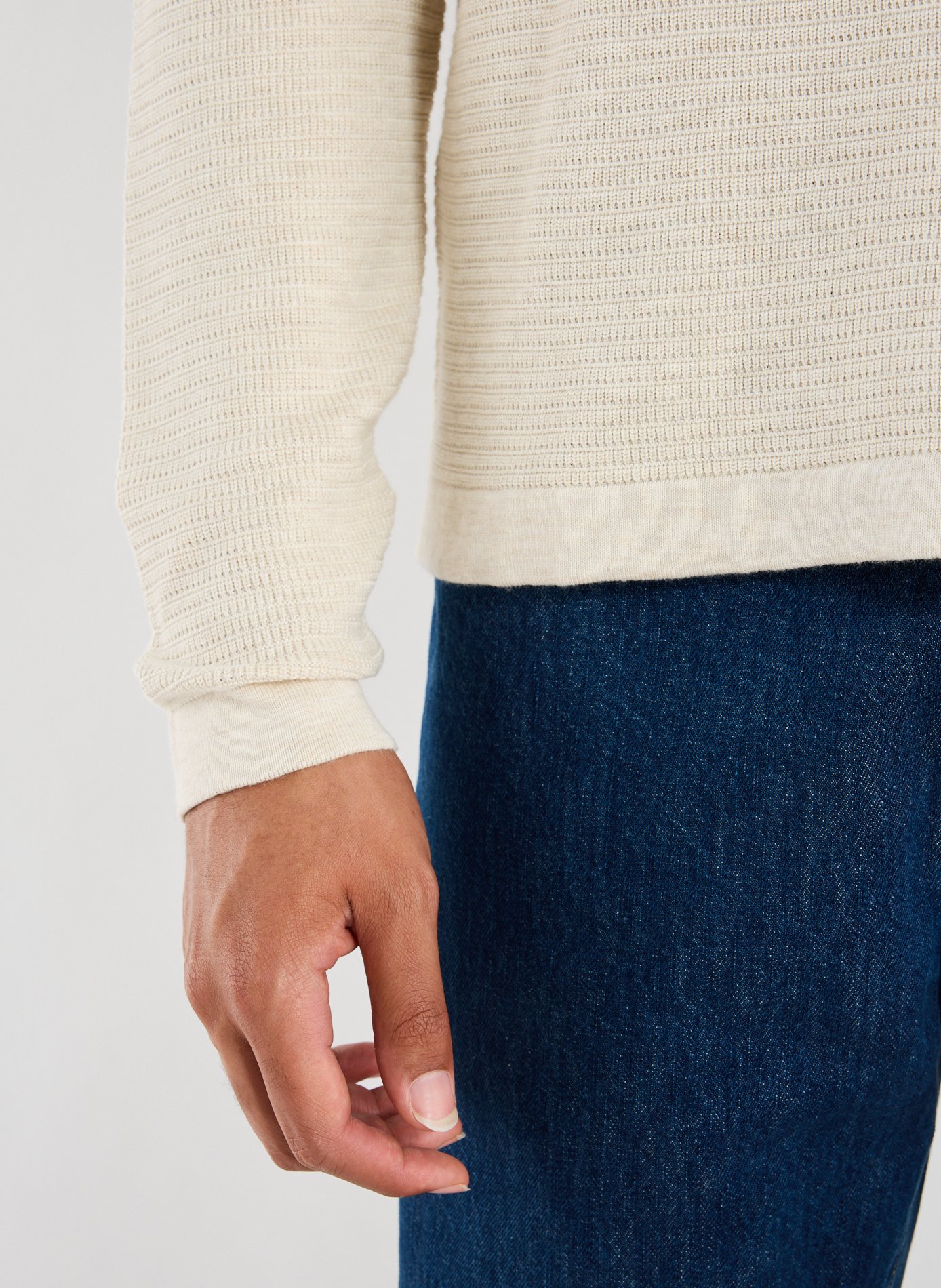 Cotton and silk sweater FACONNABLE Beige