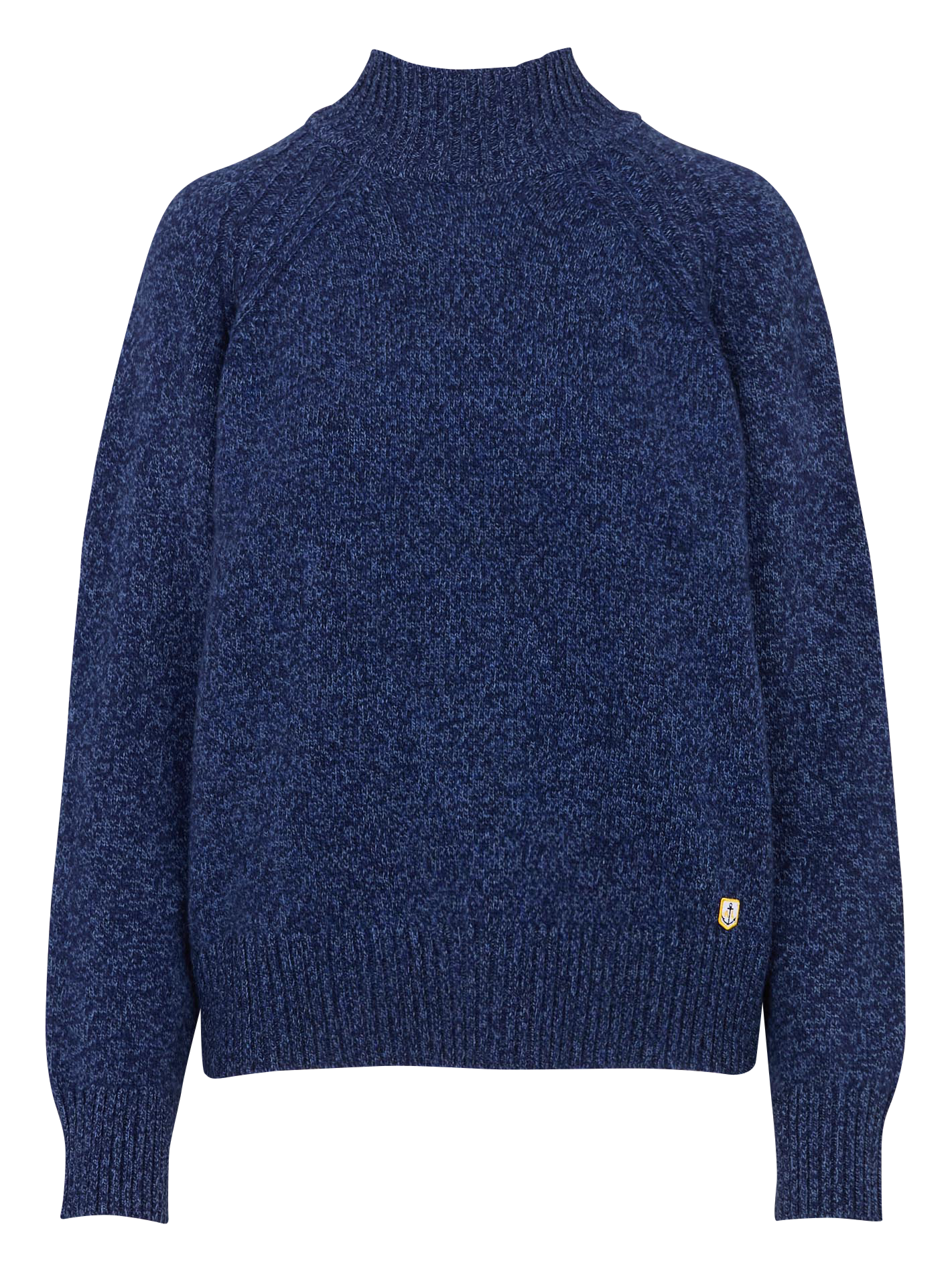 Pull droit col montant en laine heritage ARMOR-LUX Bleu