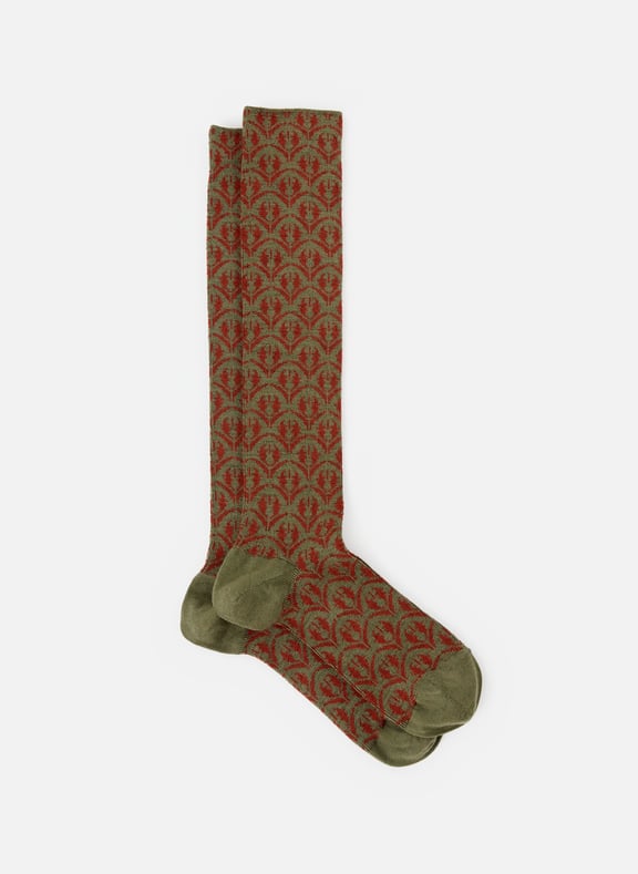 Wool mid-calf socks Green by DORÉ DORÉ DORÉ DORÉ Wool mid-calf socks Green