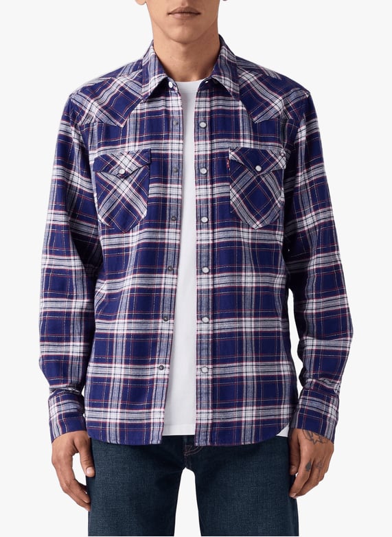 Chemise à carreaux en coton mélangé | Bleu by LEVI'S Chemise à carreaux en coton mélangé Bleu