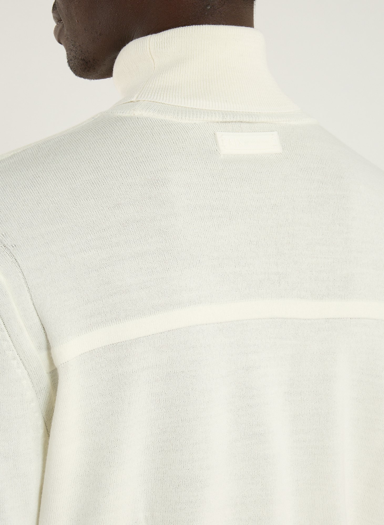 Wool blend turtleneck jumper ARMANI EXCHANGE White