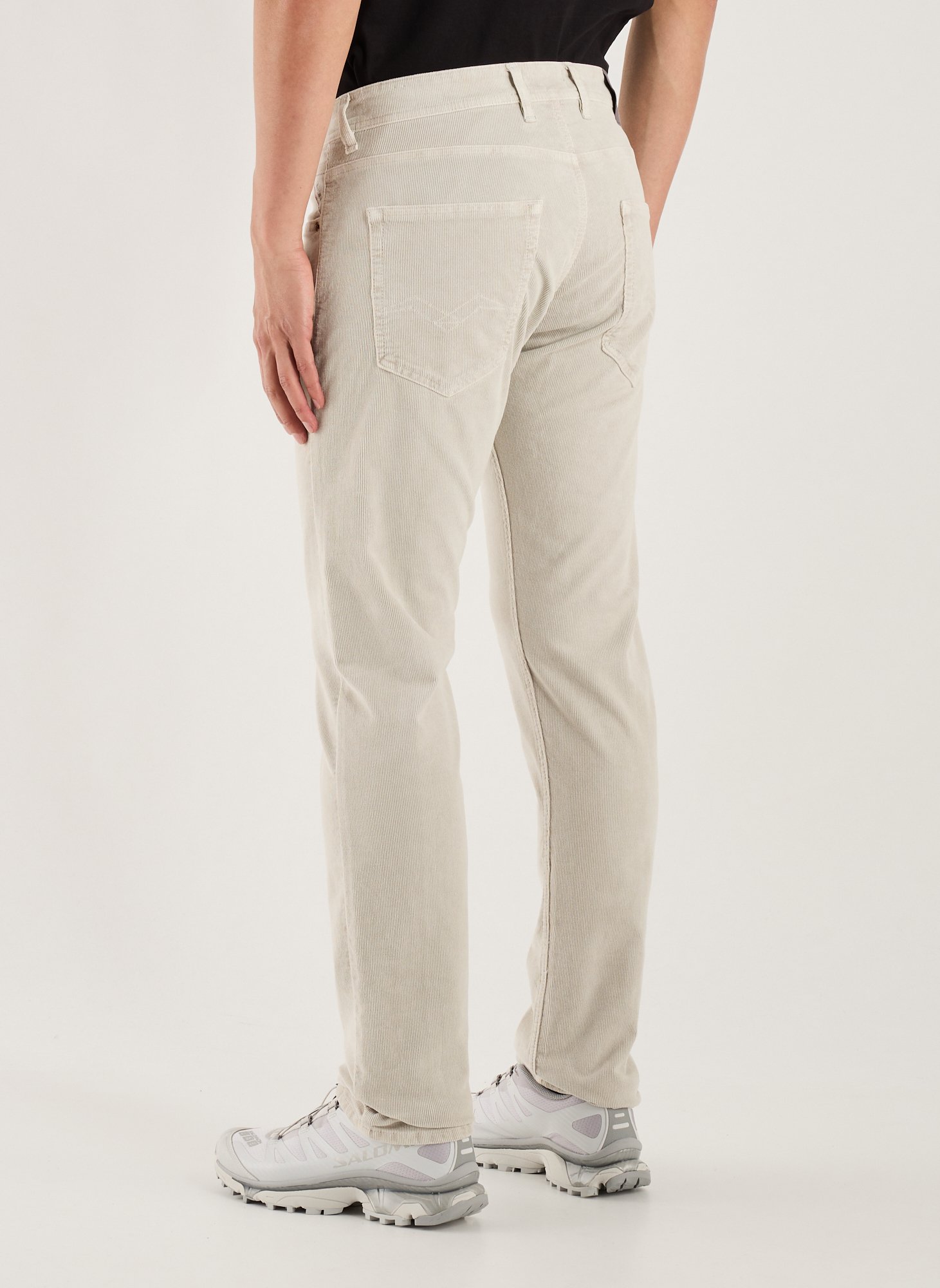 Ribbed trousers Beige