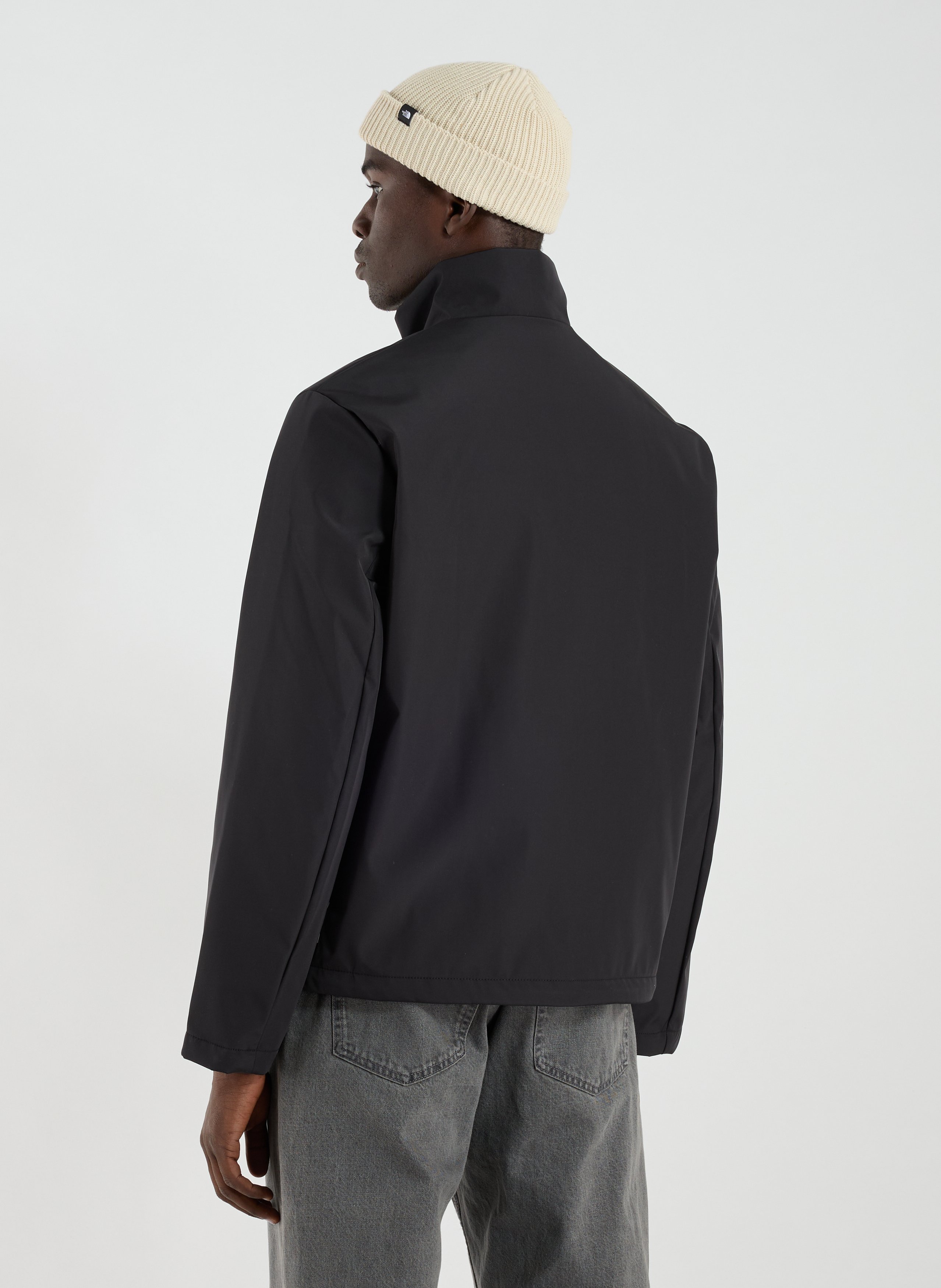 Straight jacket with high collar ARMANI EXCHANGE Black