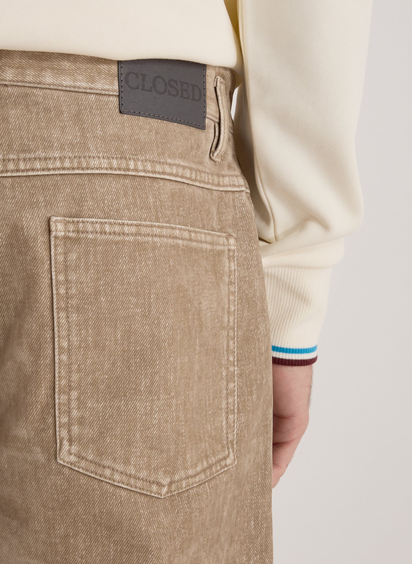 Pantalon en coton CLOSED Beige