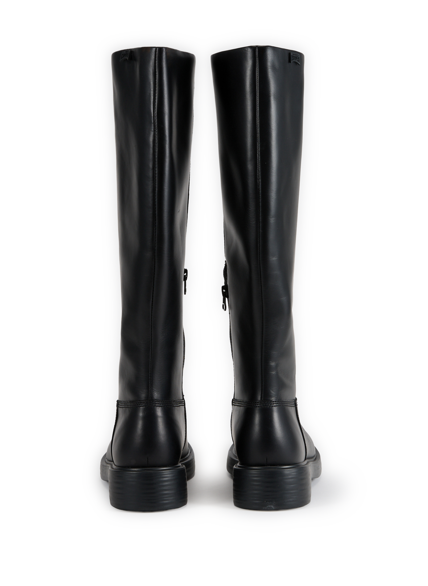 Plain leather boots CAMPER Black