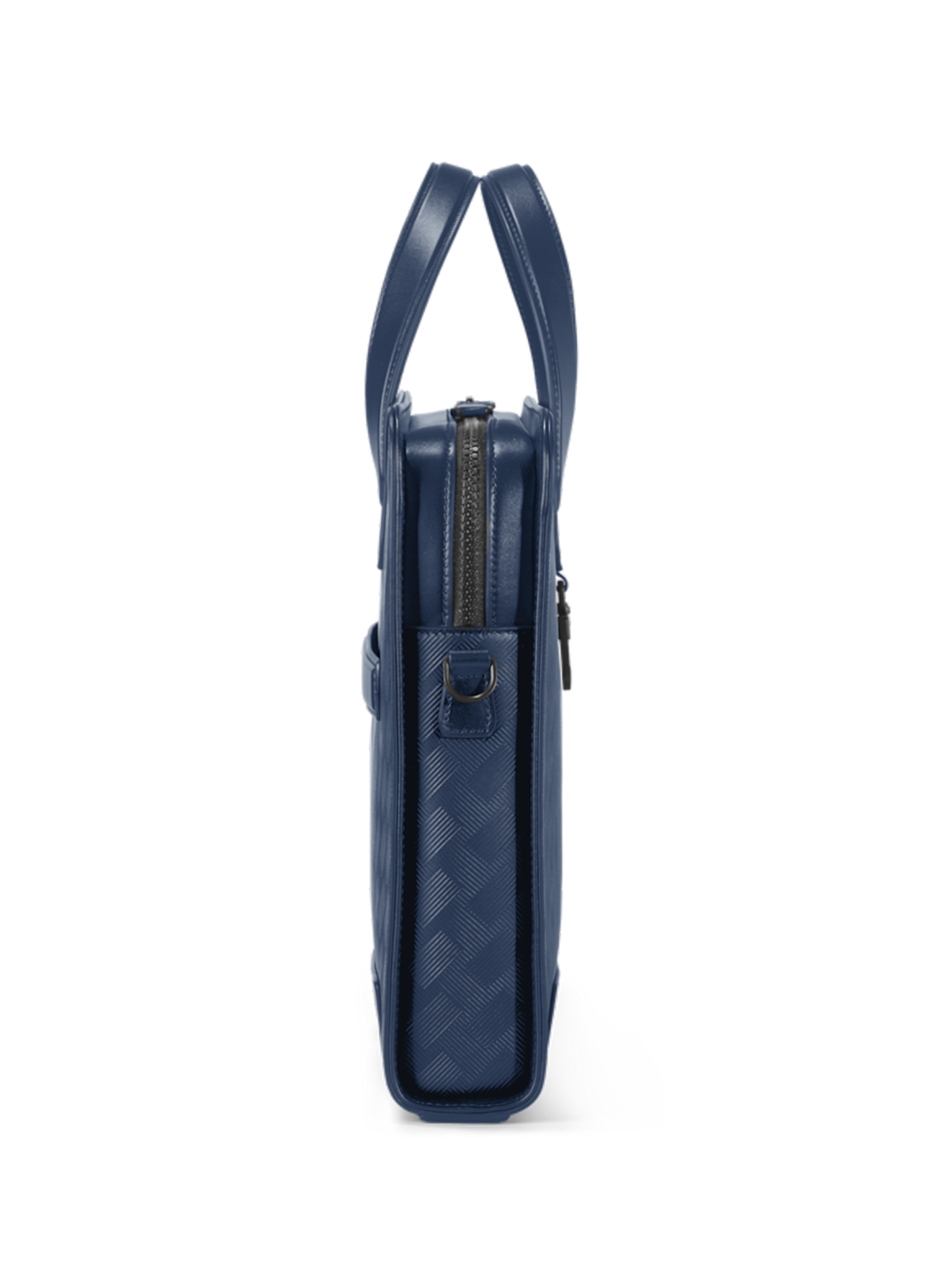 Porte documents porté main en cuir  MONTBLANC Bleu