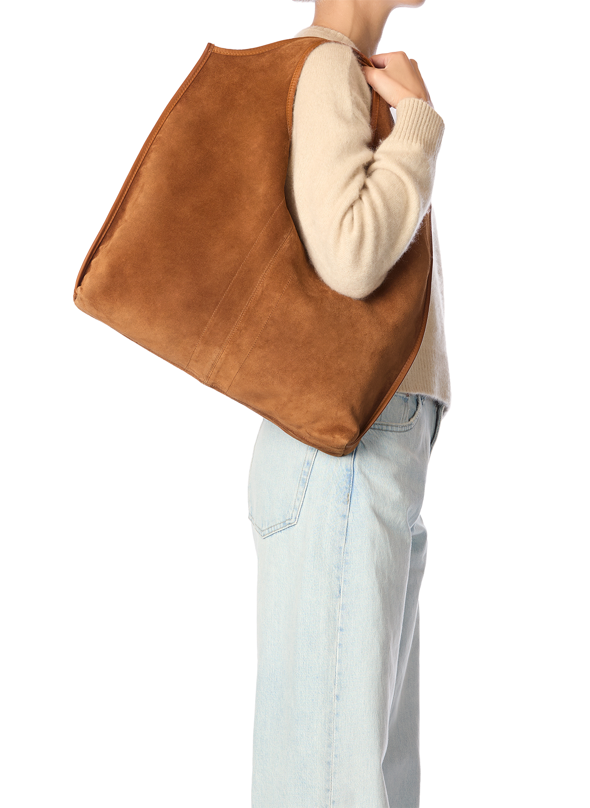 Paco leather tote bag JÉRÔME DREYFUSS Brown