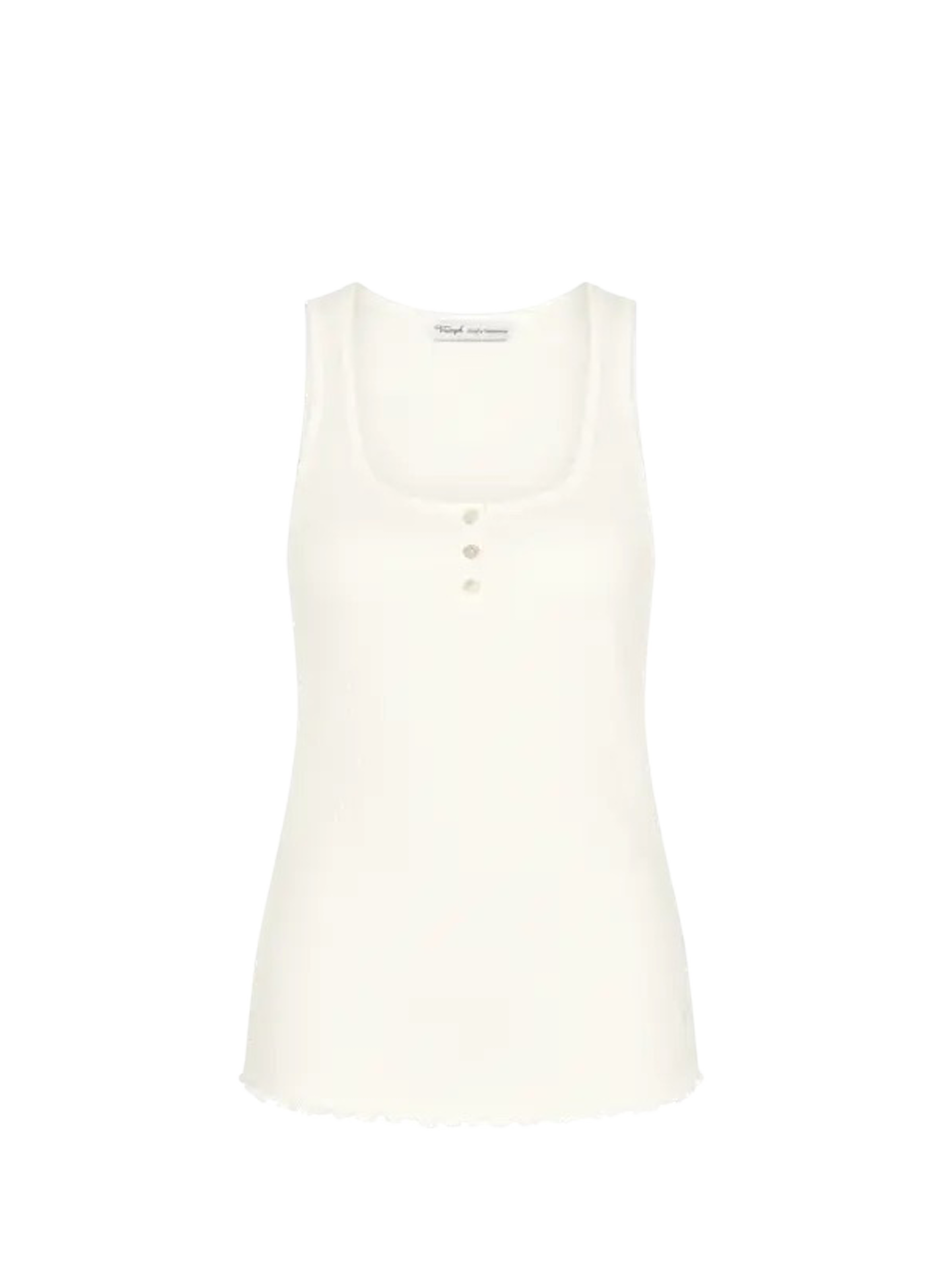 Débardeur côtelé Mix&Match en coton mélangé TRIUMPH Blanc