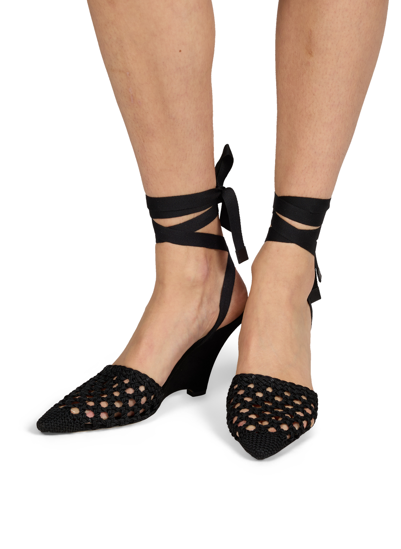 Les Espadrilles hautes en cuir JACQUEMUS Noir