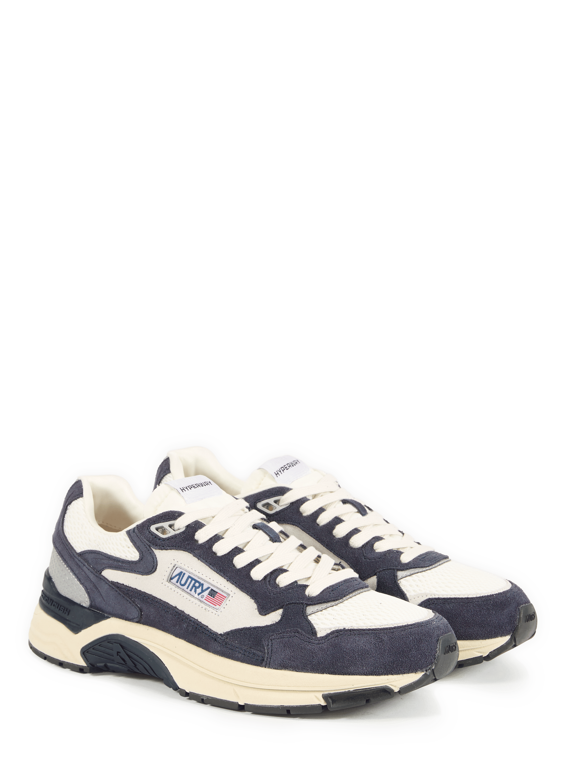 Baskets basses Hyperway en cuir mélangé AUTRY Multicolore