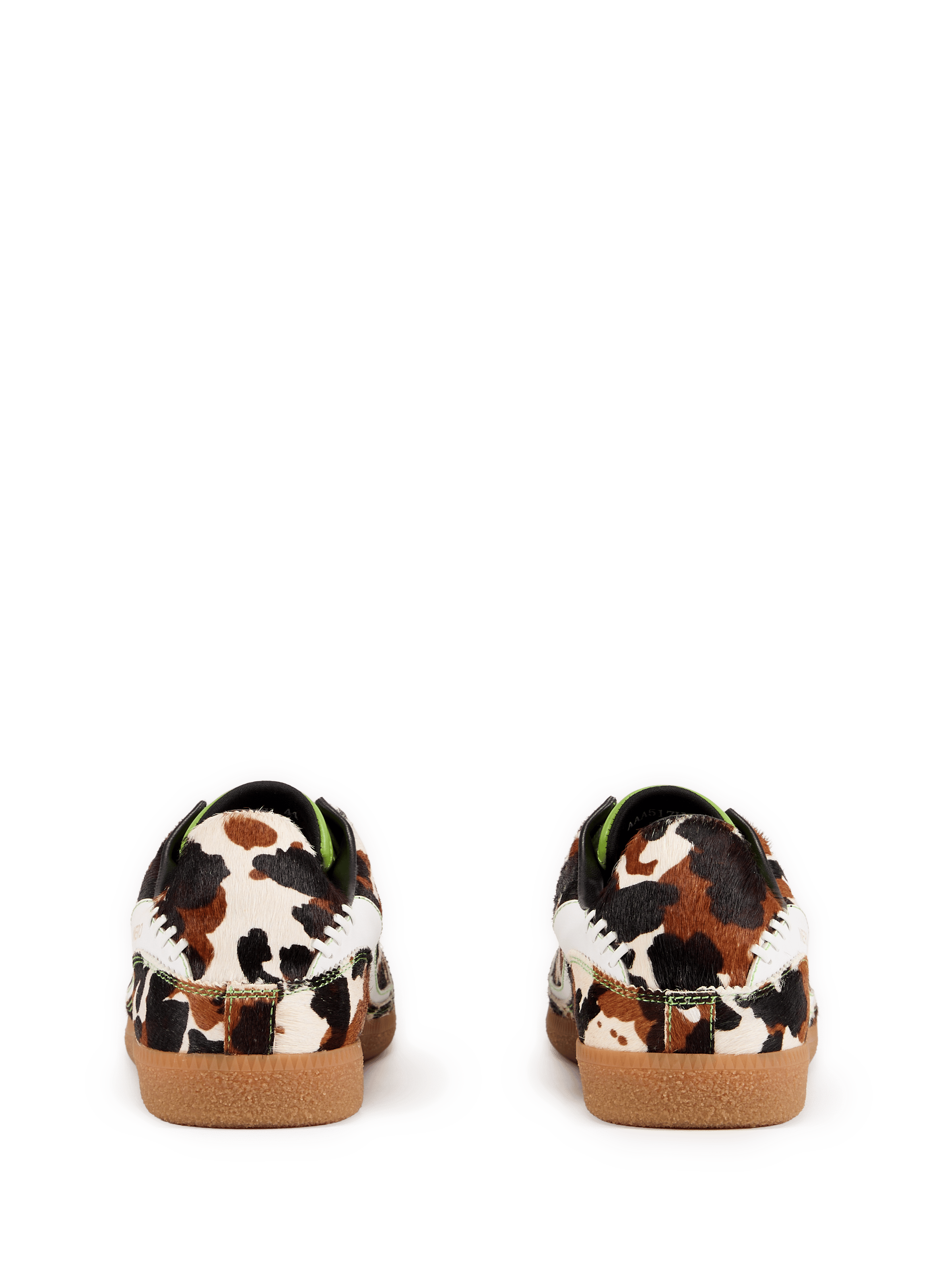 Cow print leather sneakers ANDERSSON BELL Multicolour