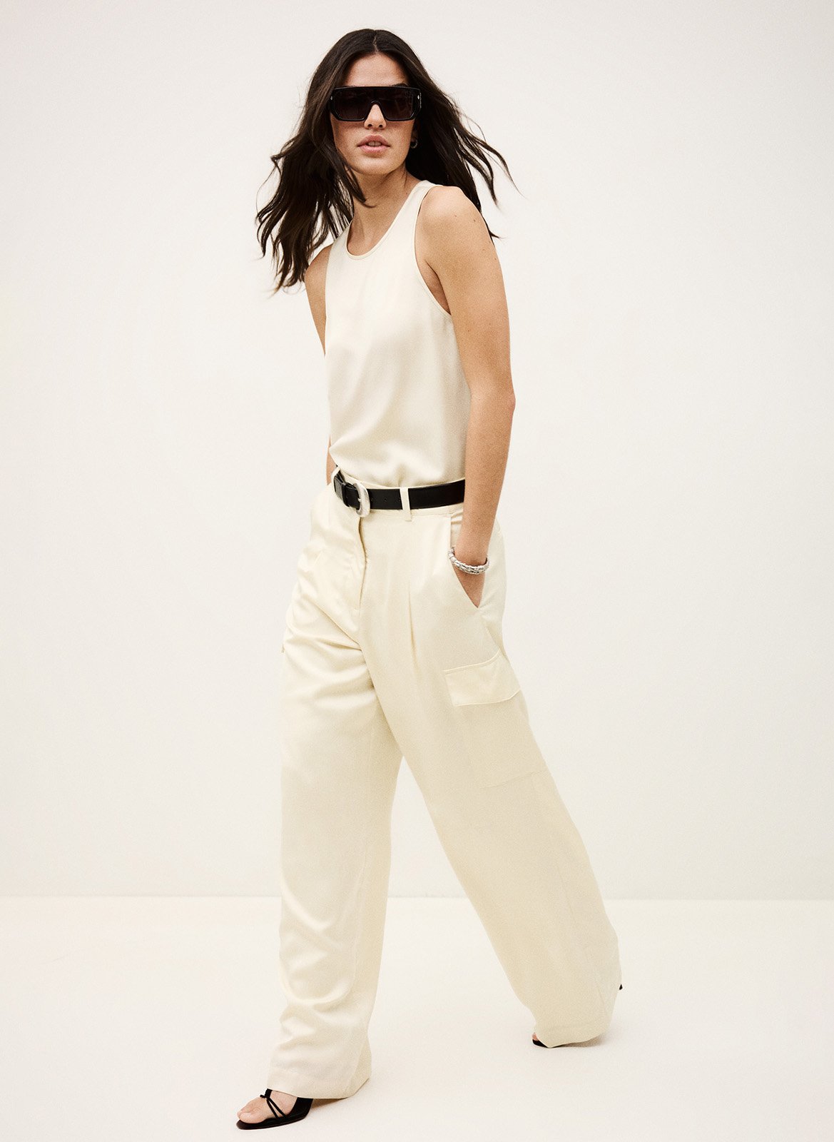 Pantalon cargo cary BA&SH Beige