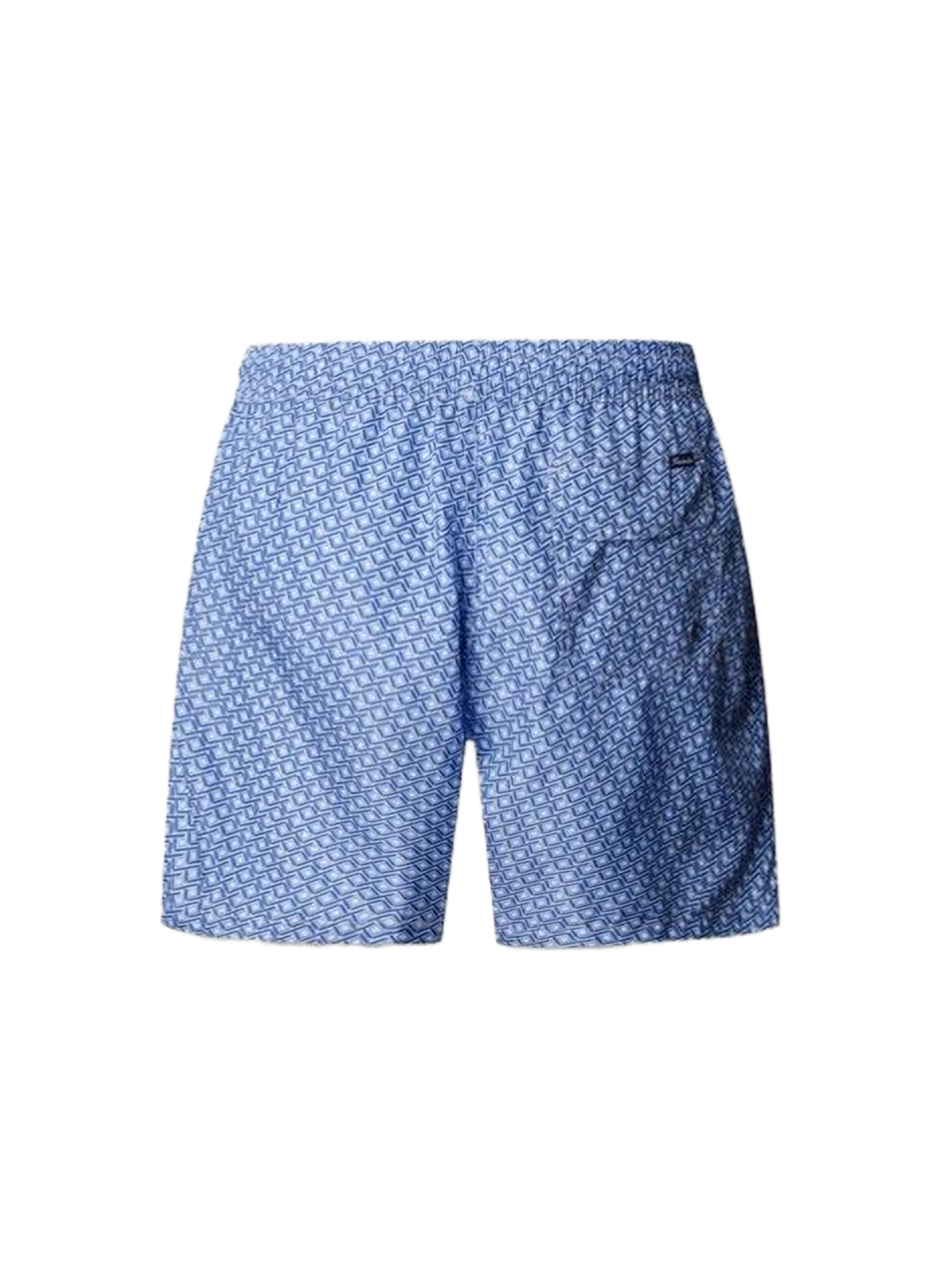 Geometric pattern swim shorts FACONNABLE Blue