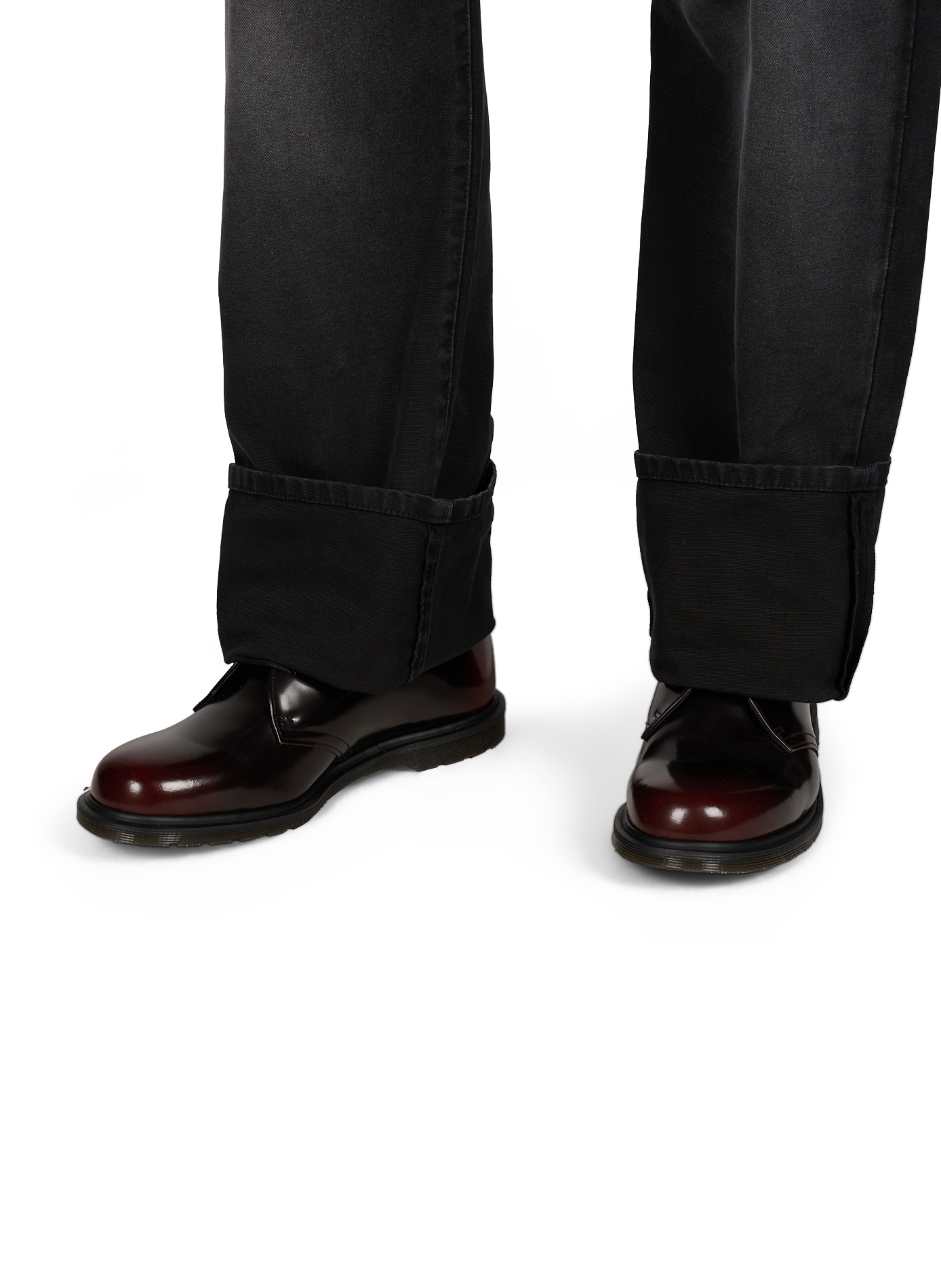 Mayfare patent leather derbies DR. MARTENS Red