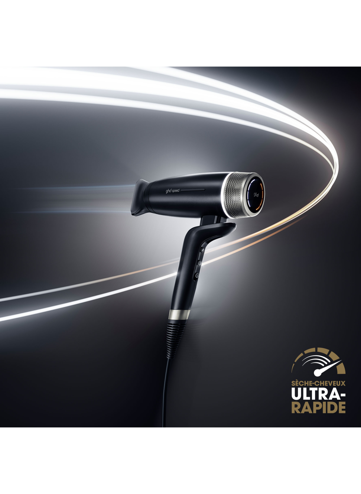 Sèche-cheveux ultra-rapide GHD - Speed noir mat GHD No color
