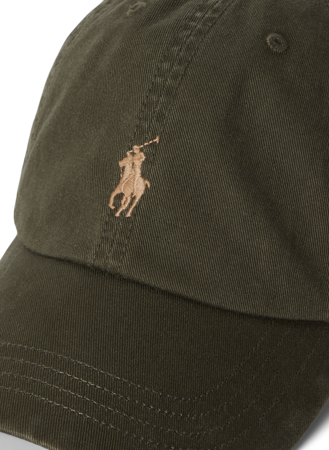 Kappe mit Logo aus Baumwolle POLO RALPH LAUREN Grun