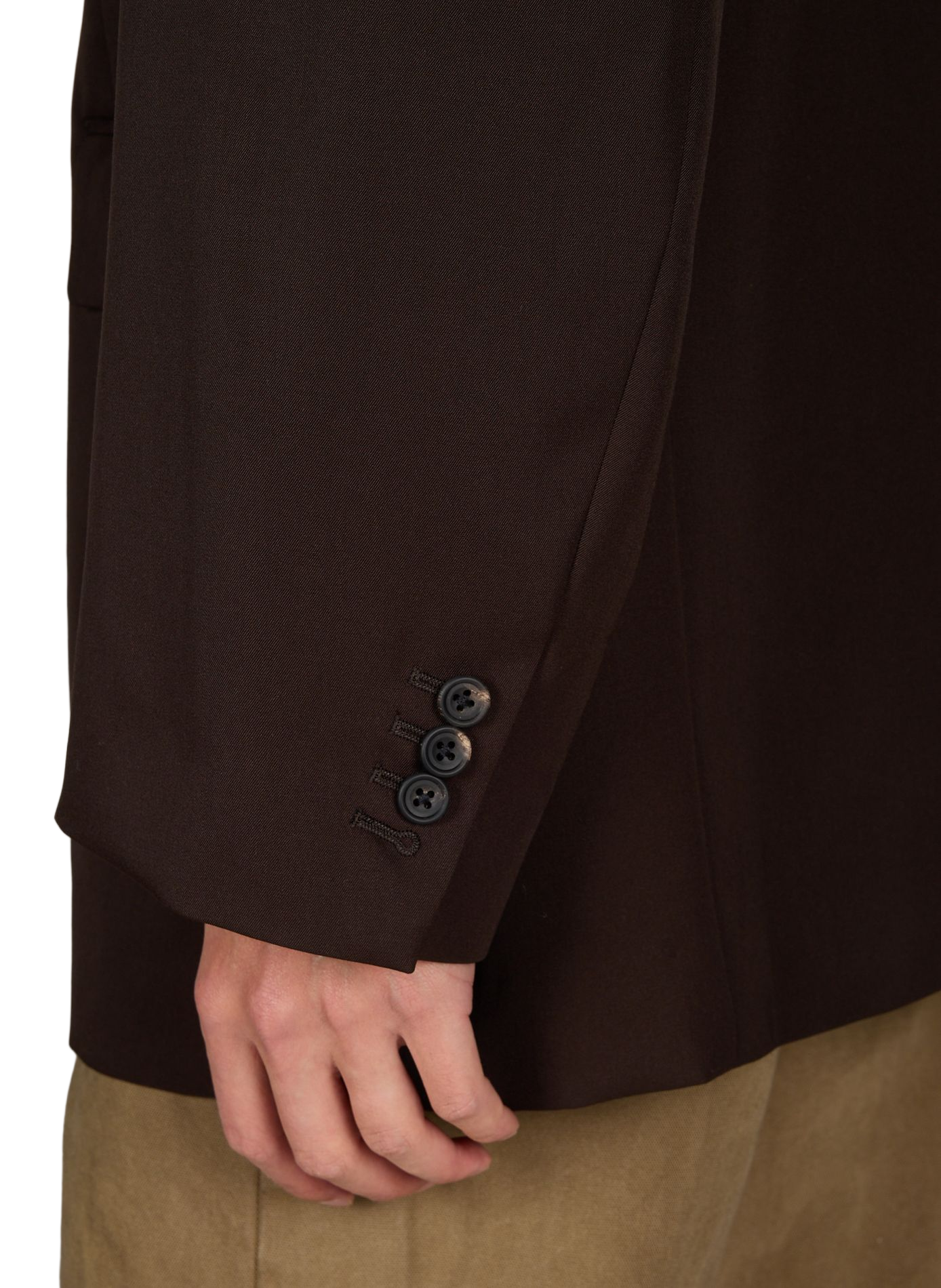 Chaqueta oversize de lana SSSTEIN Marrón