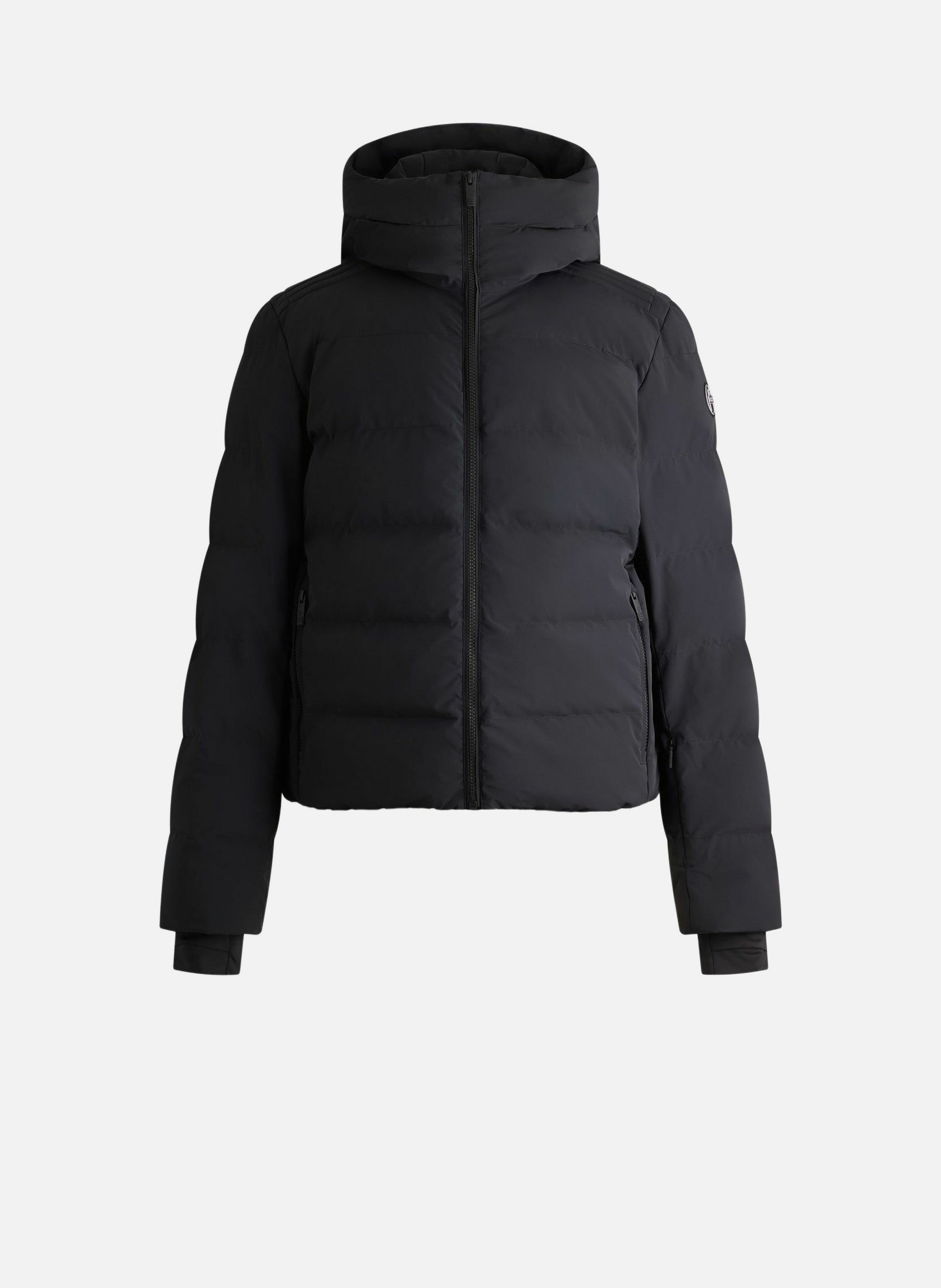Blouson de ski constant col capuche coupe oversize FUSALP Noir