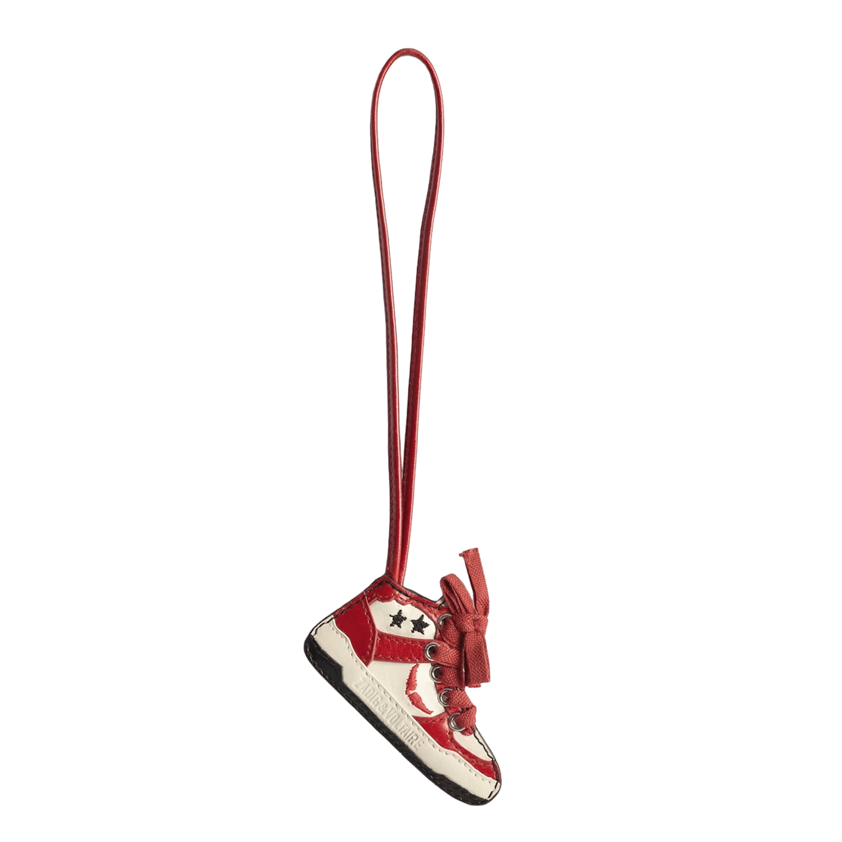 Porte-clés en cuir high wings ZADIG&VOLTAIRE Rouge