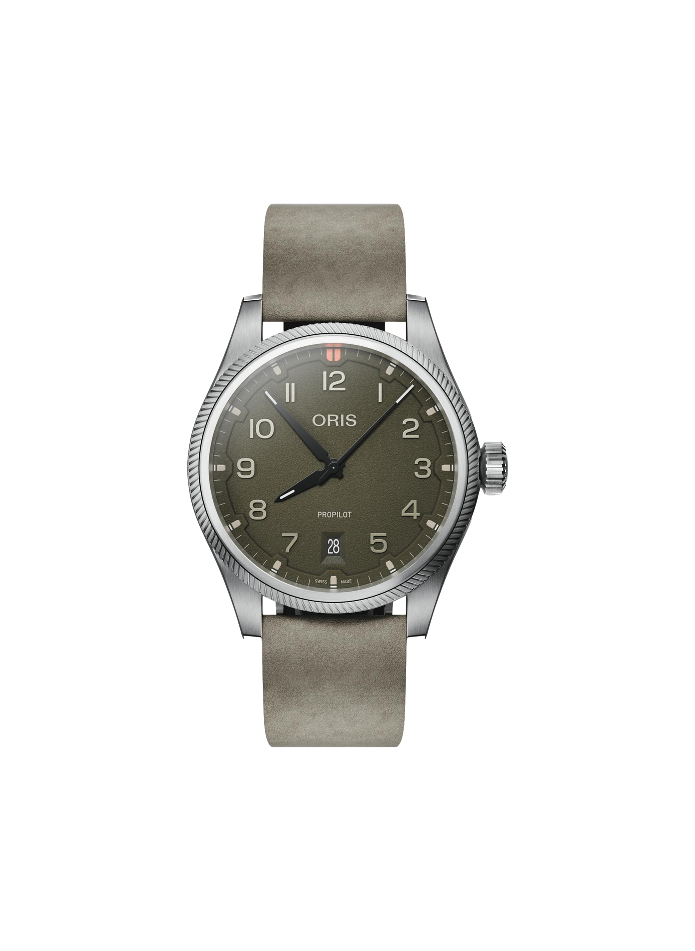 Montre automatique Oris ProPilot Date en cuir ORIS Vert