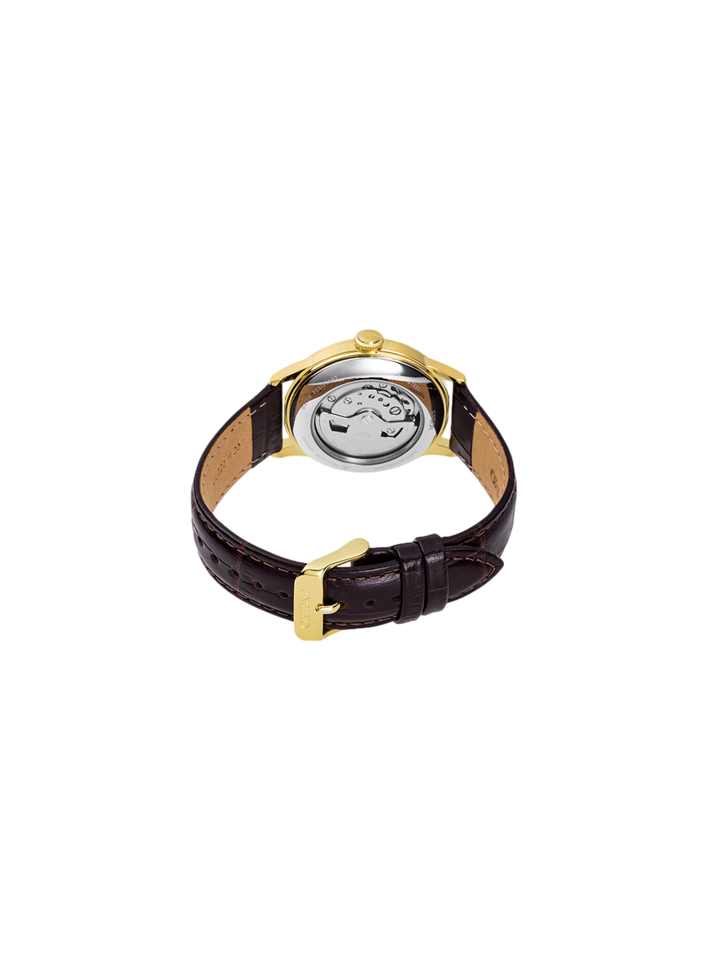 Automatische Bambino Uhr aus Leder ORIENT Golden