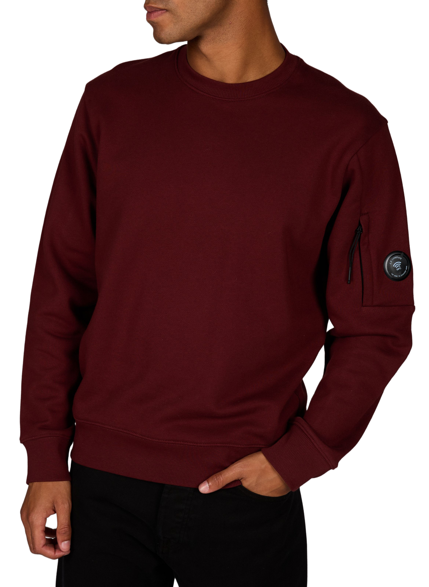 Felpa diritta in cotone CP COMPANY Rosso