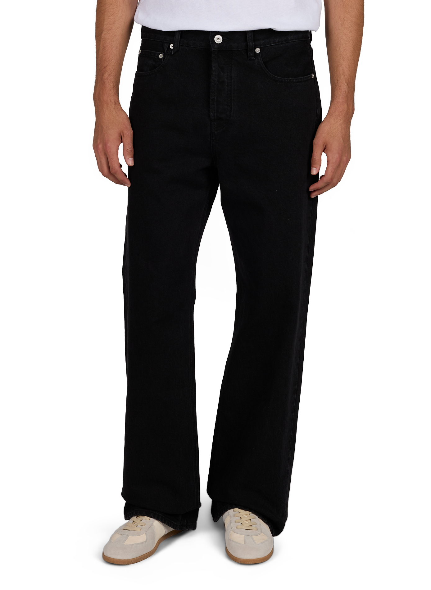 Straight LEG DE-NIMES jeans in cotton JACQUEMUS Black