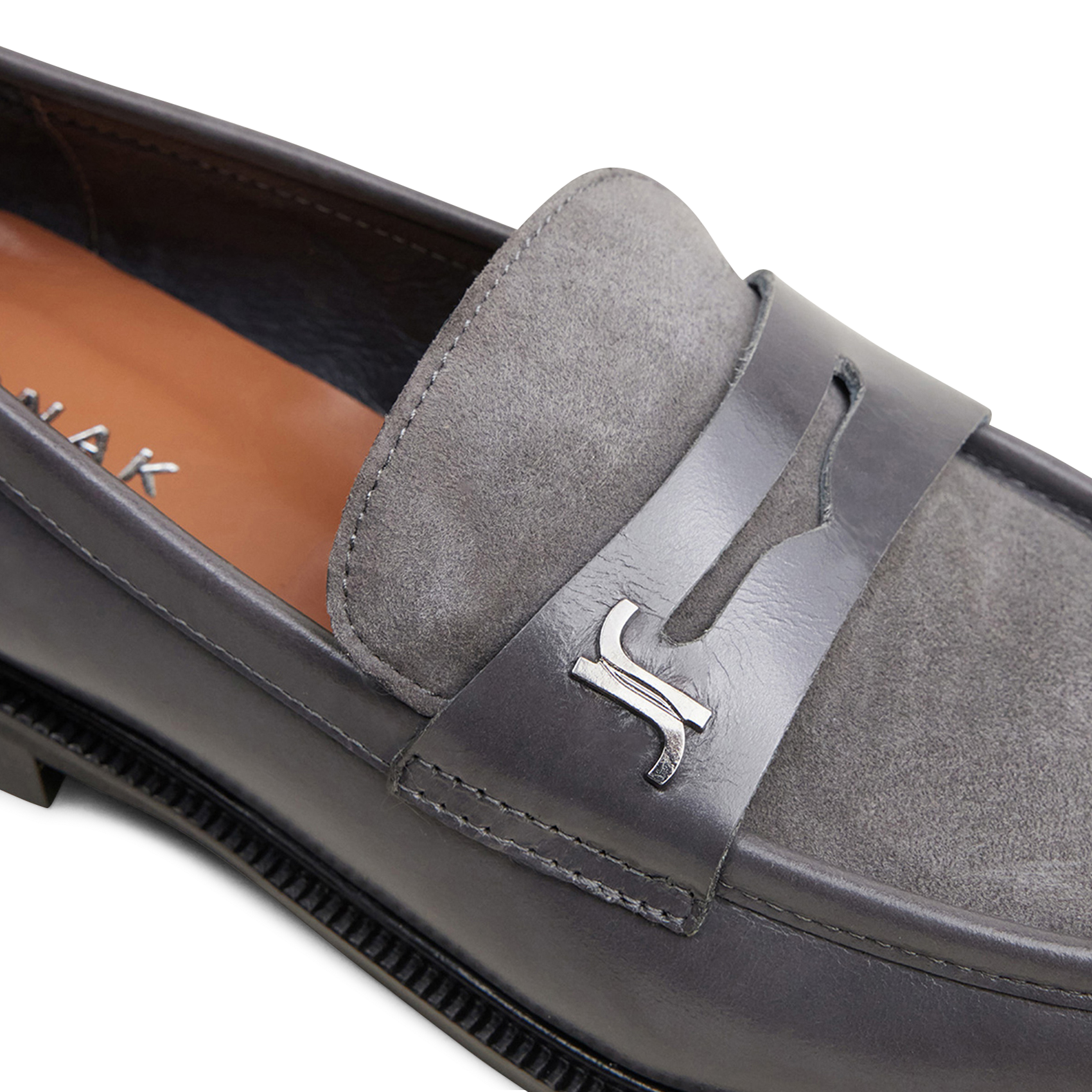 Mocassins en cuir duedi JONAK Gris