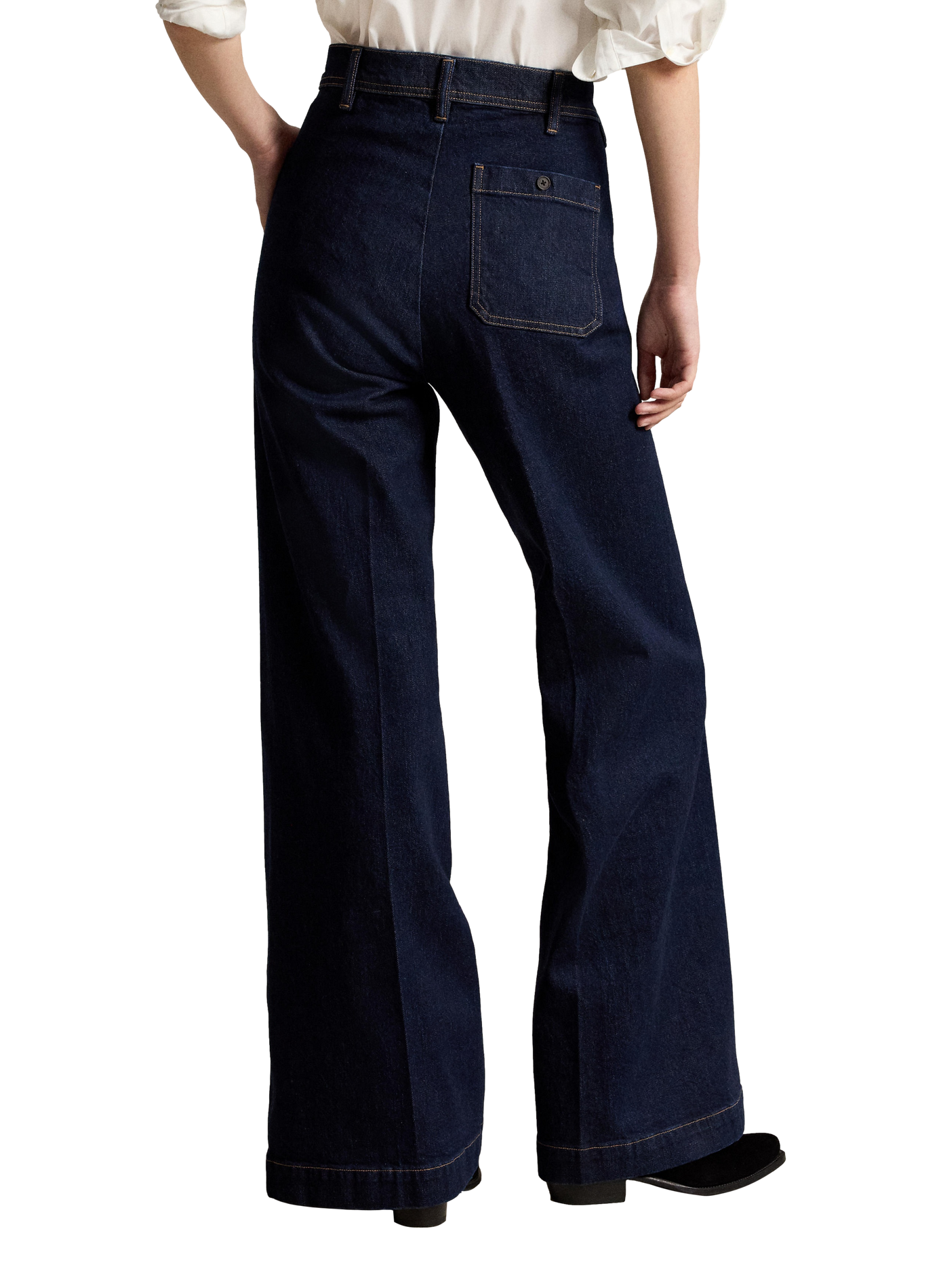 Boot-cut cotton blend jeans POLO RALPH LAUREN Blue