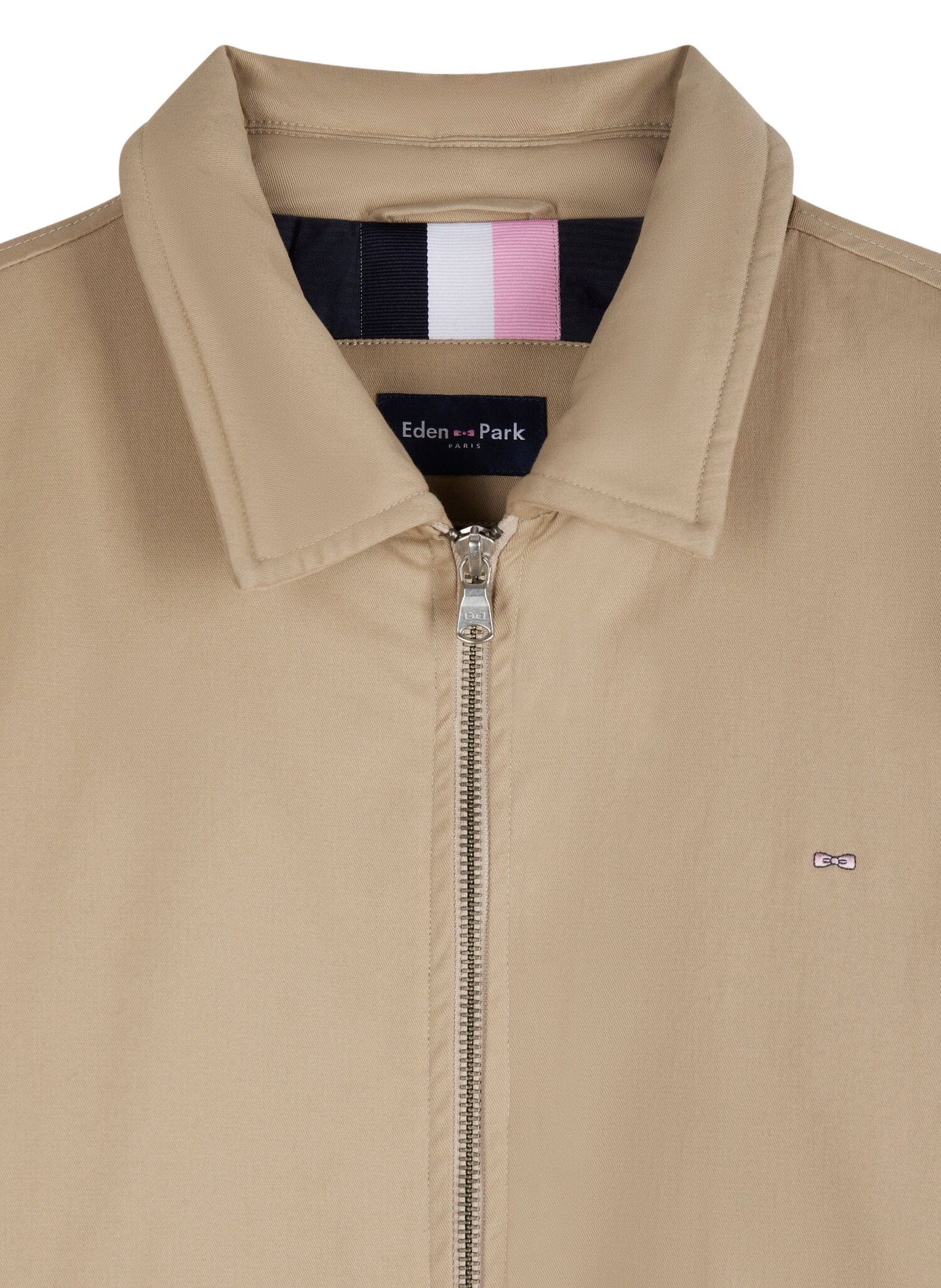Veste droite en coton mélangé EDEN PARK Beige