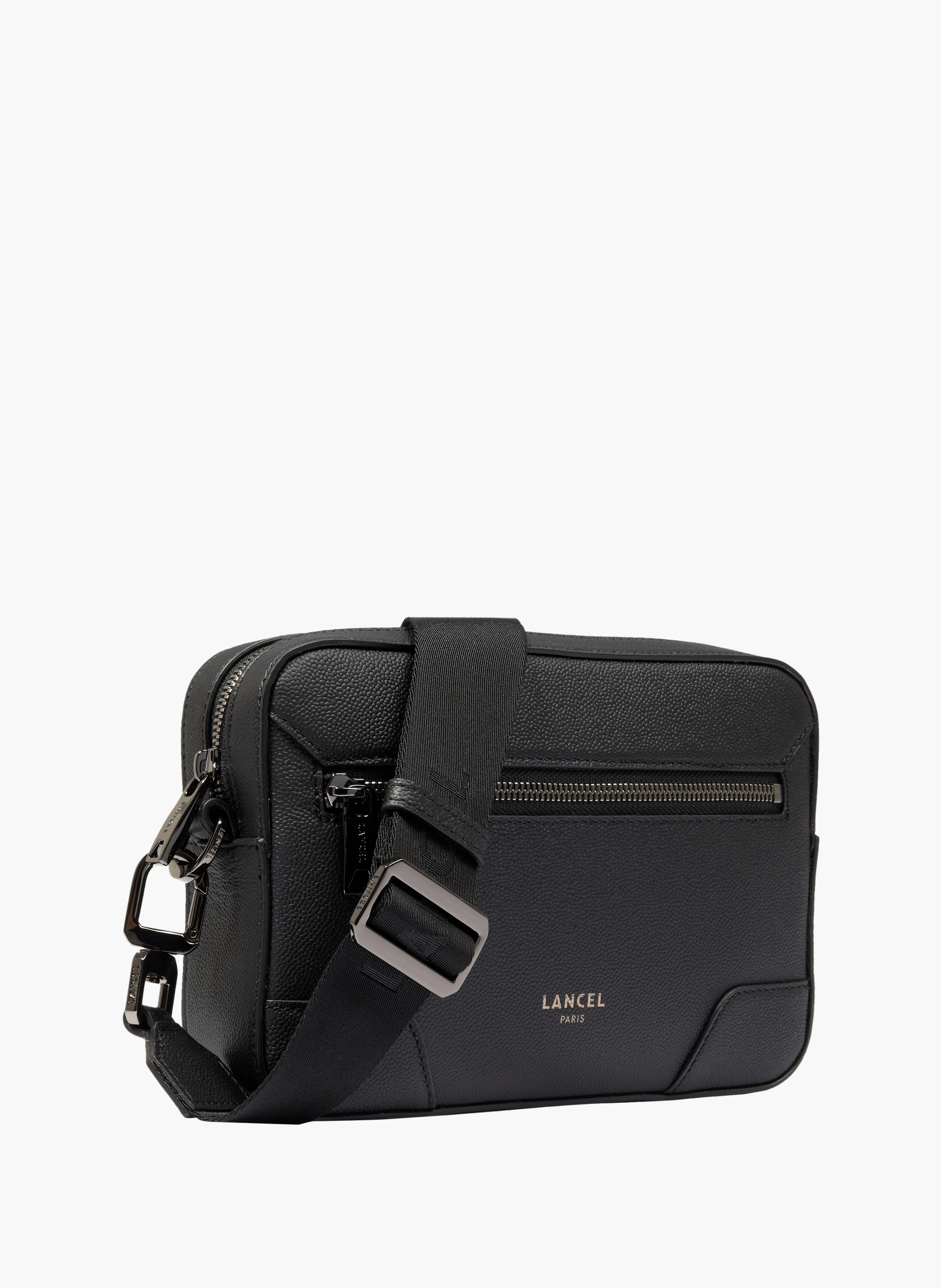 Sac caméra charlie de lancel en cuir LANCEL Noir
