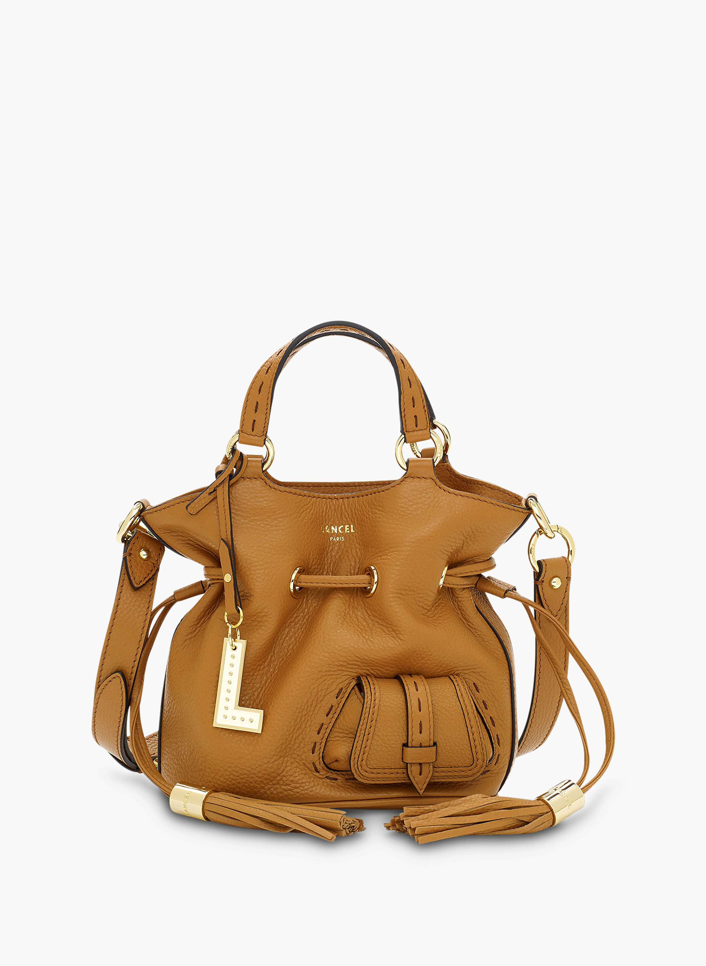 Sac seau s premier flirt de lancel en cuir LANCEL Marron