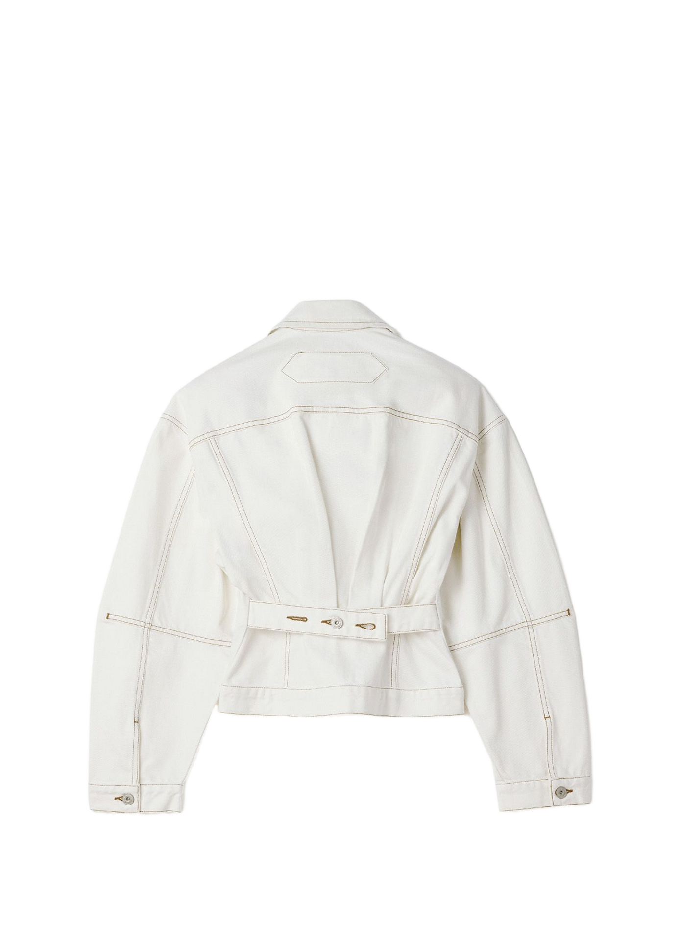 De katoenen denimjas JACQUEMUS Wit