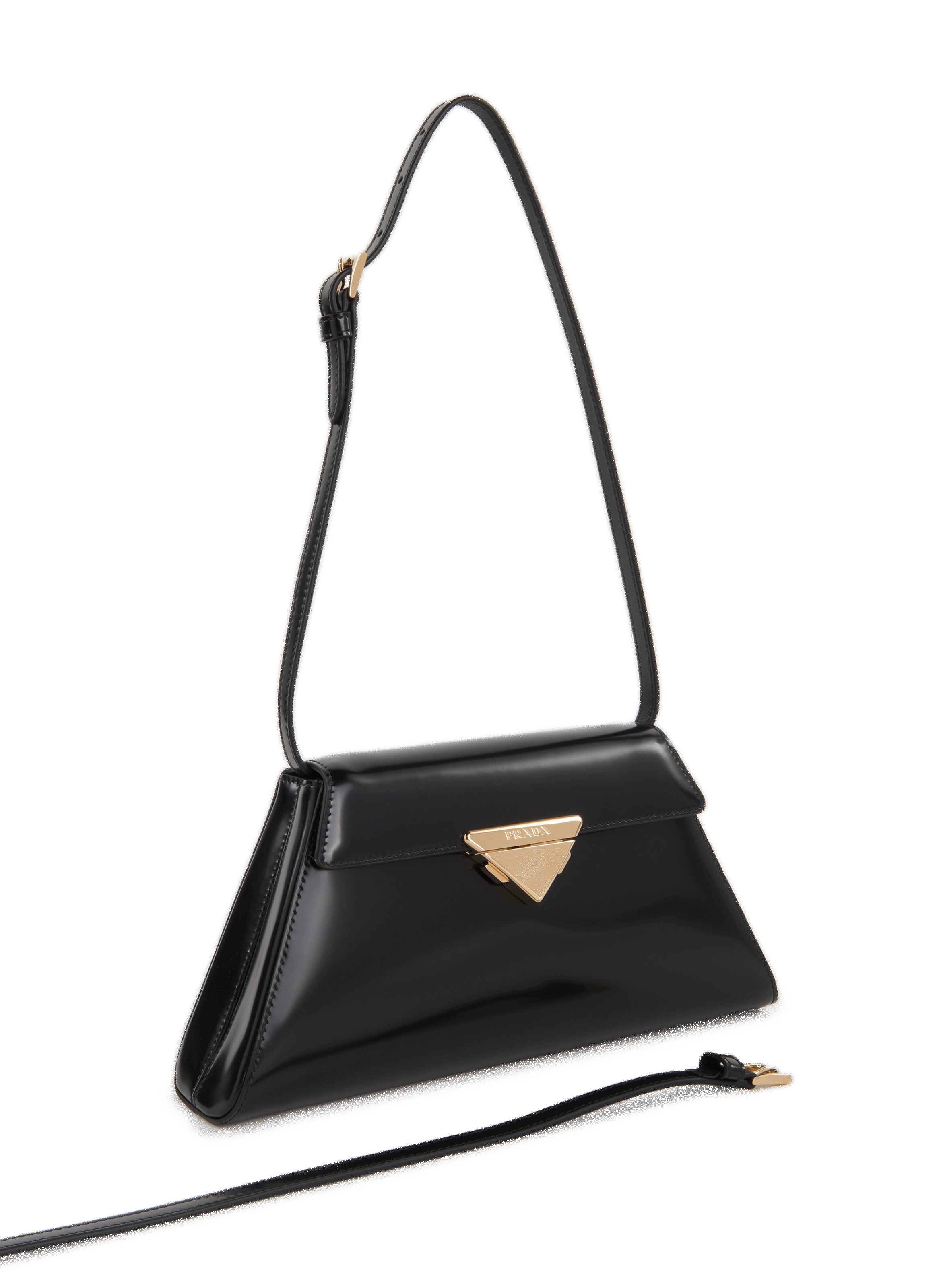 Leather handbag PRADA Black