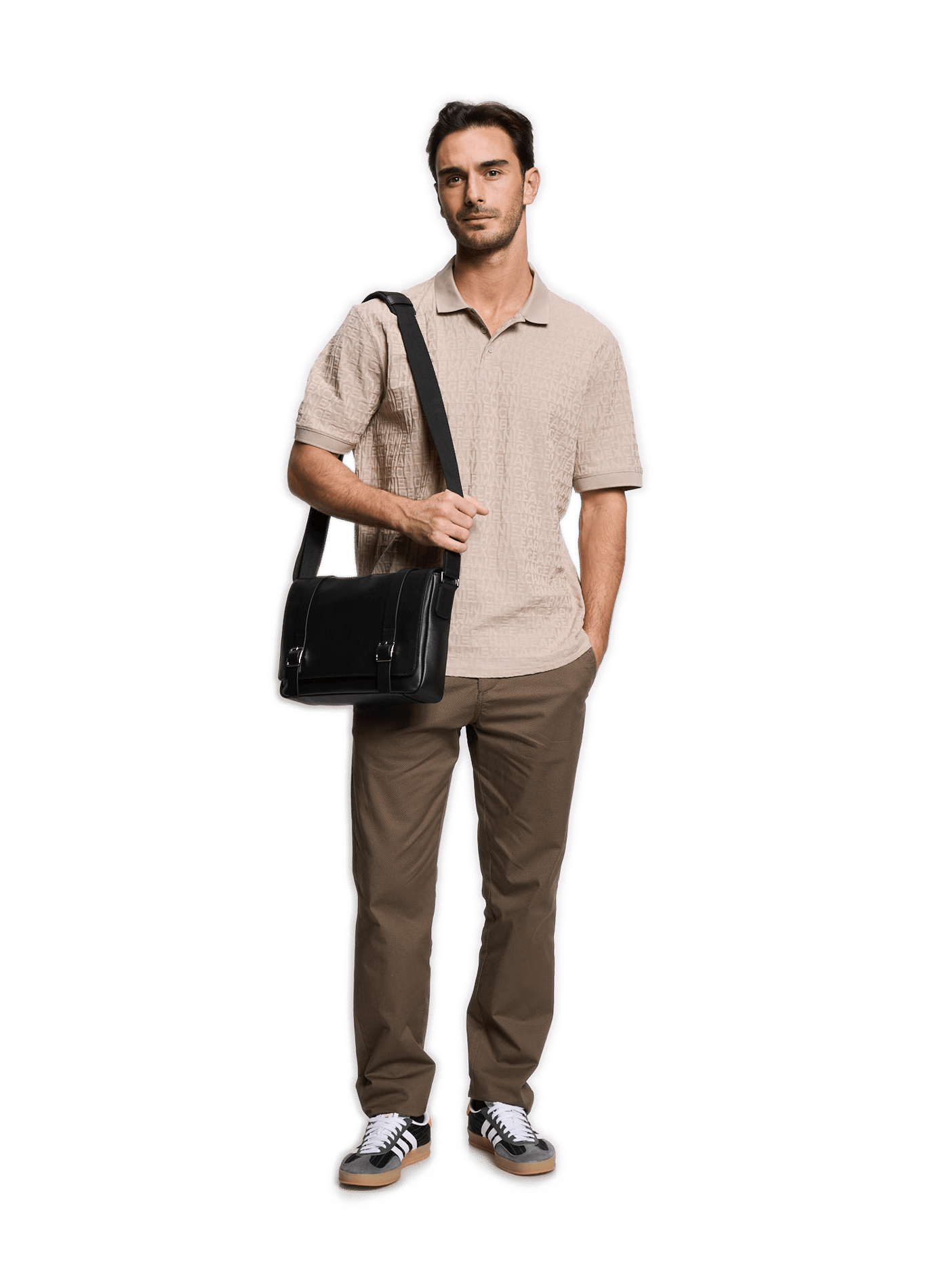 Leather Shoulder bag SAISON 1865 Black