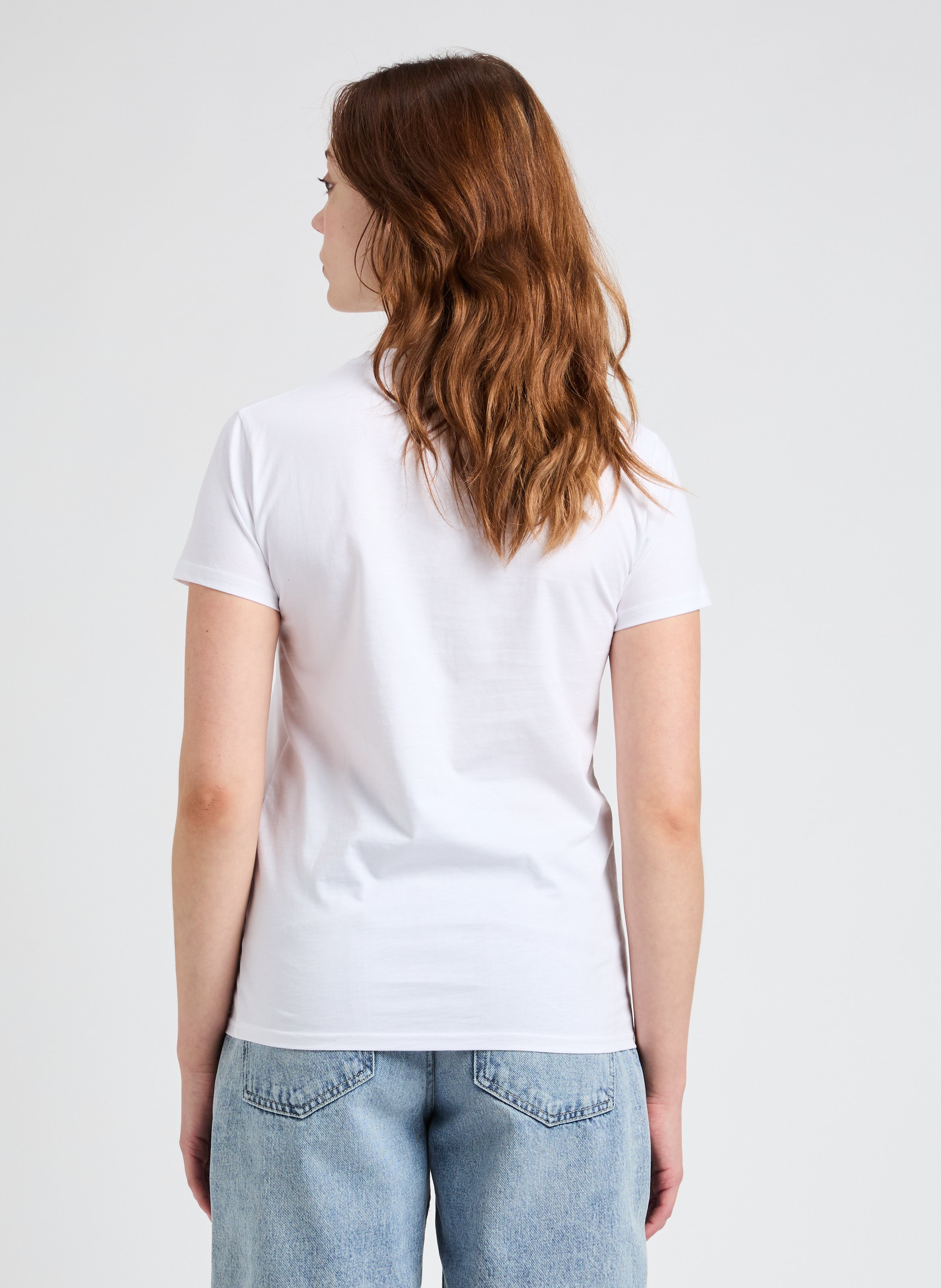 T-shirt Eqla col rond en coton SAISON 1865 Blanc