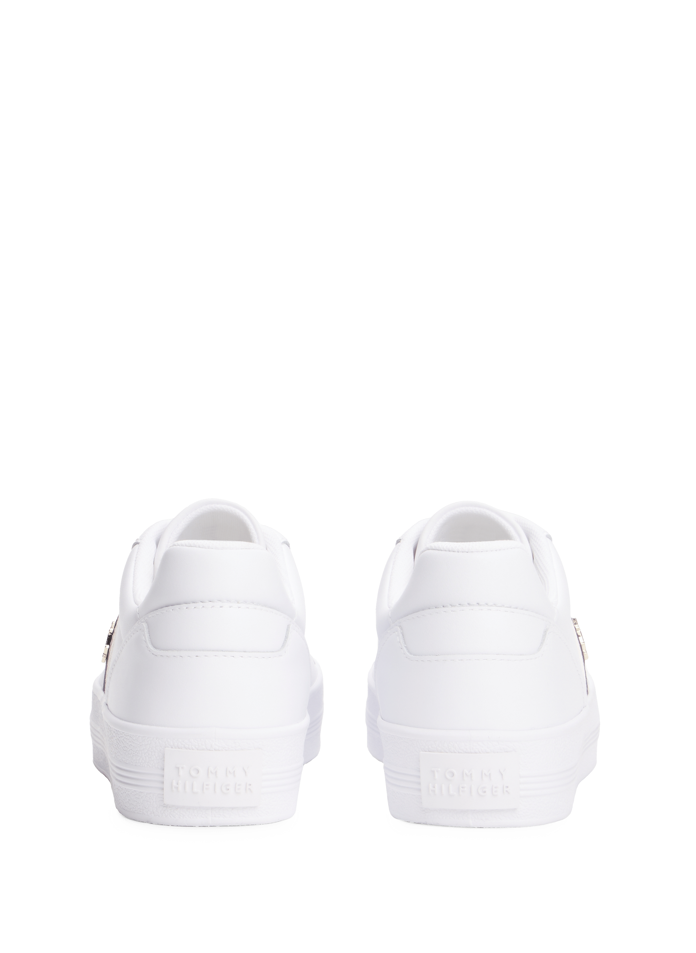 Baskets basses en cuir  TOMMY HILFIGER Blanc