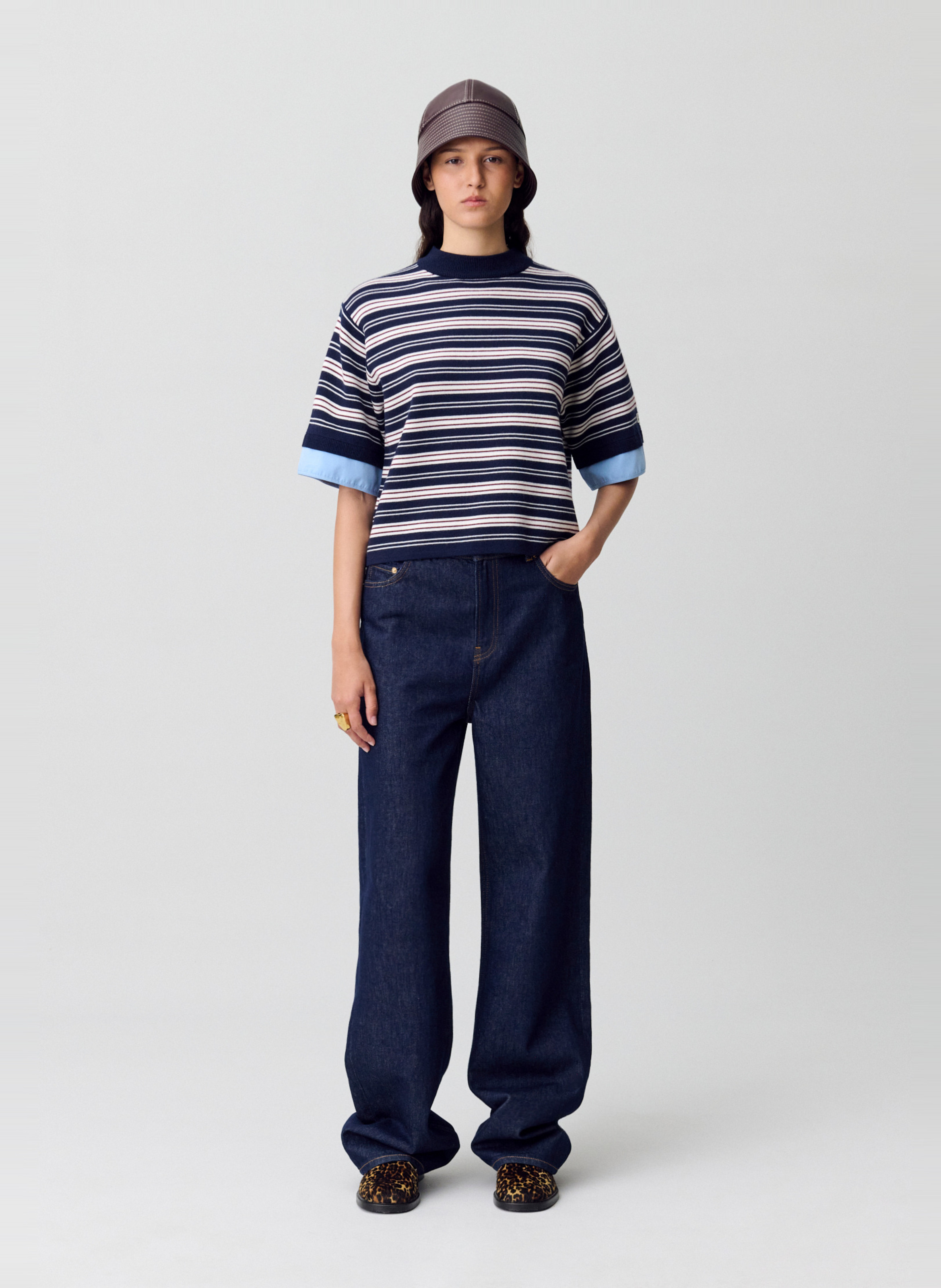 Pull droit en maille rayée CLAUDIE PIERLOT Multicolore