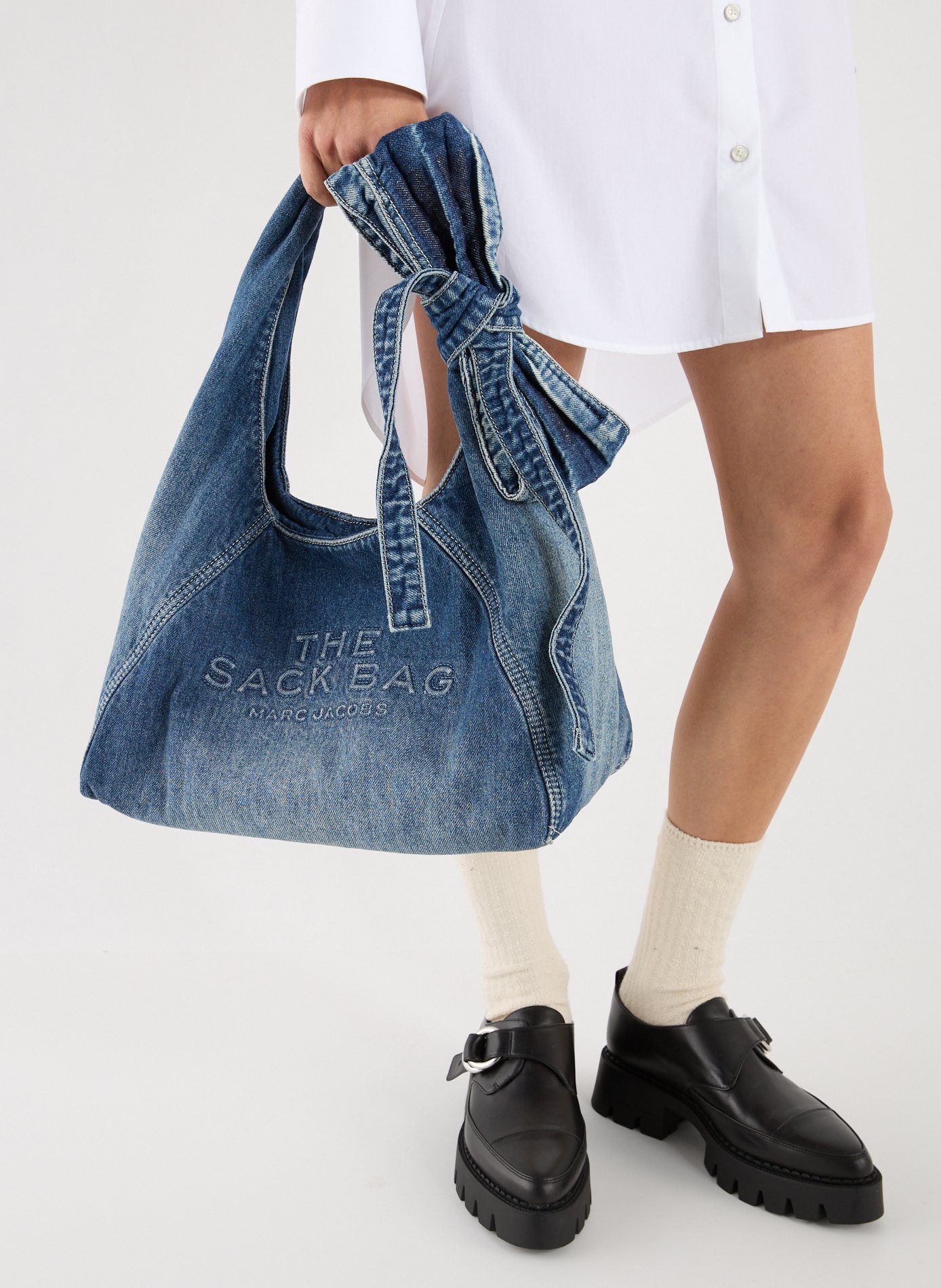 Sac à main The Sack MARC JACOBS Bleu