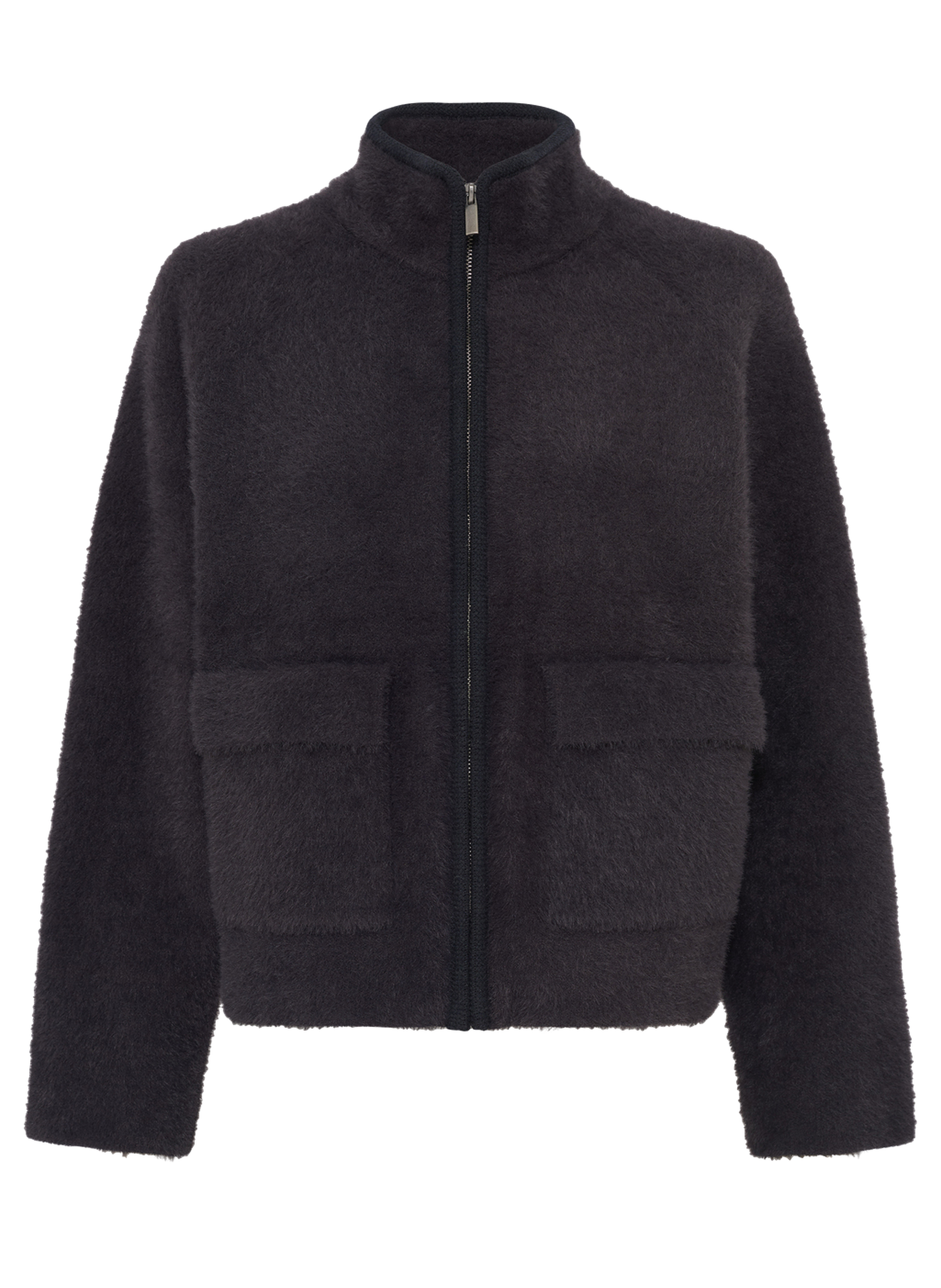 Gilet zippé poilu - elvira GERARD DAREL Gris