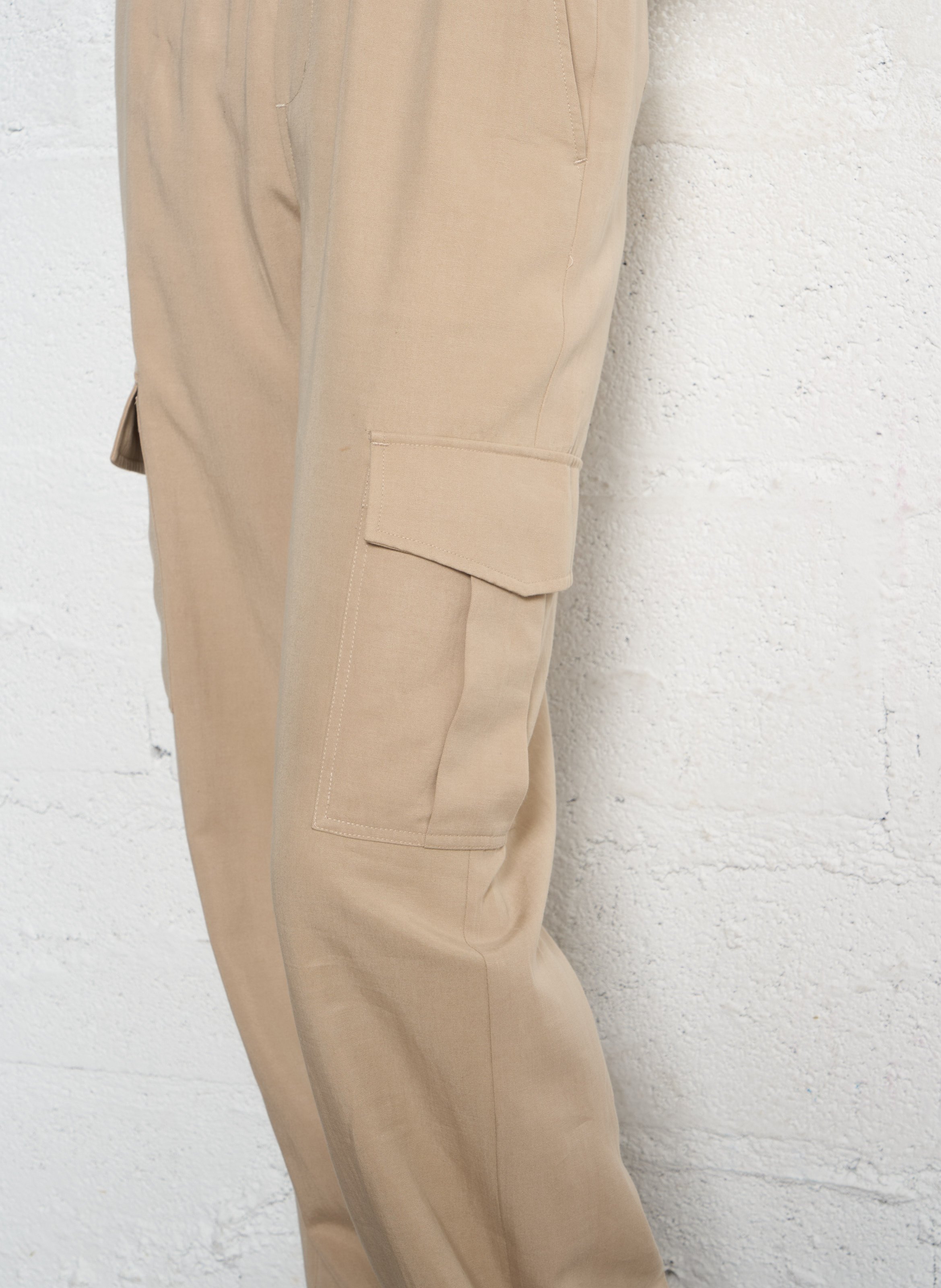 Pantalon droit fluide IKKS Beige
