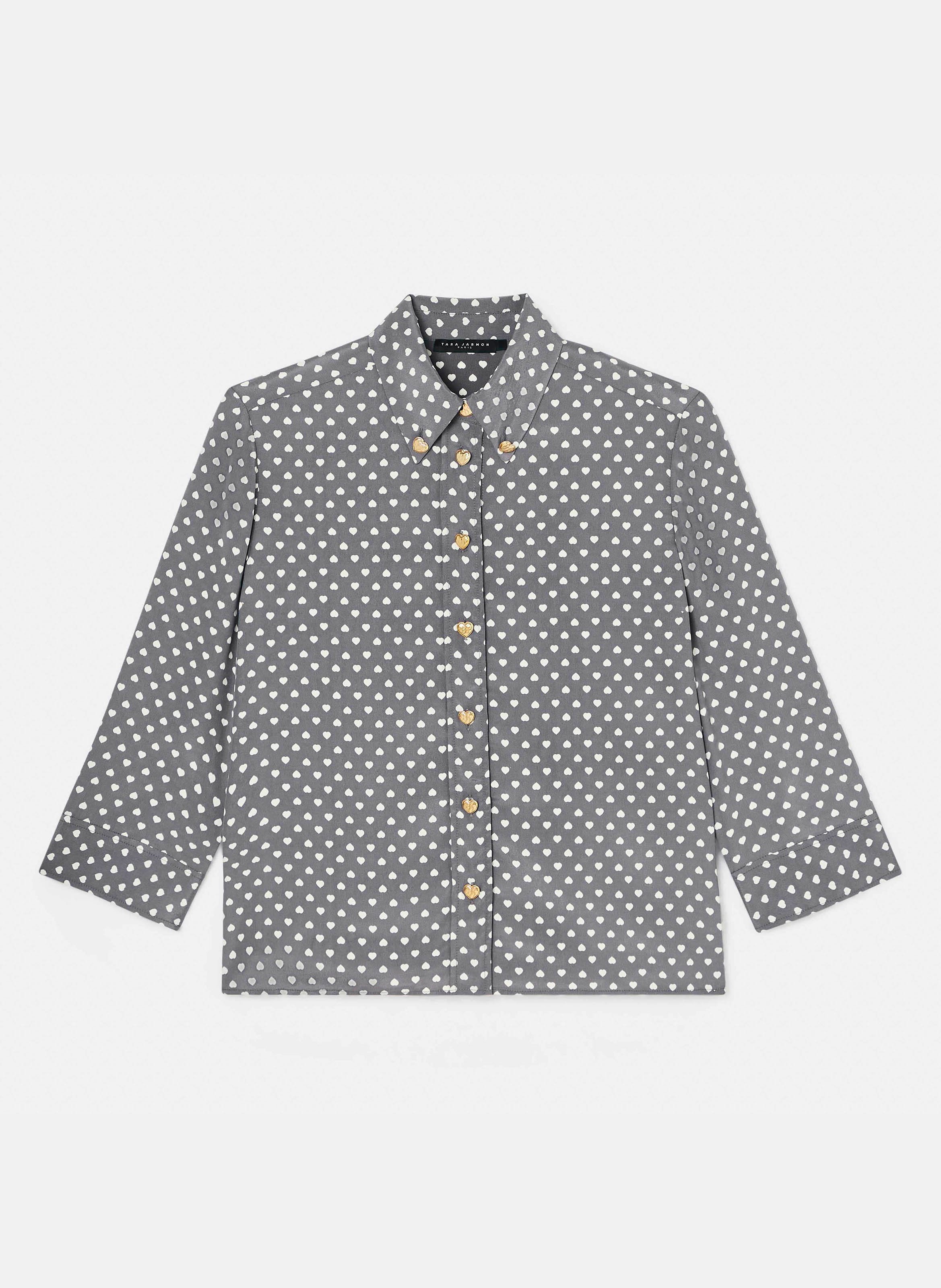 Chemise charlot TARA JARMON Gris