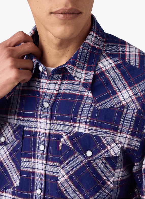 Chemise à carreaux en coton mélangé | Bleu by LEVI'S Chemise à carreaux en coton mélangé Bleu
