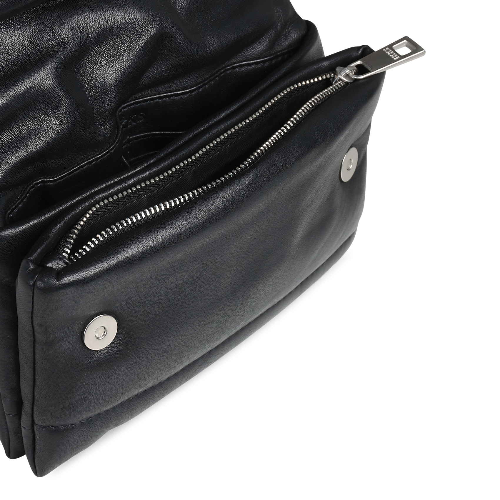 Sac bandoulière en cuir IKKS Noir