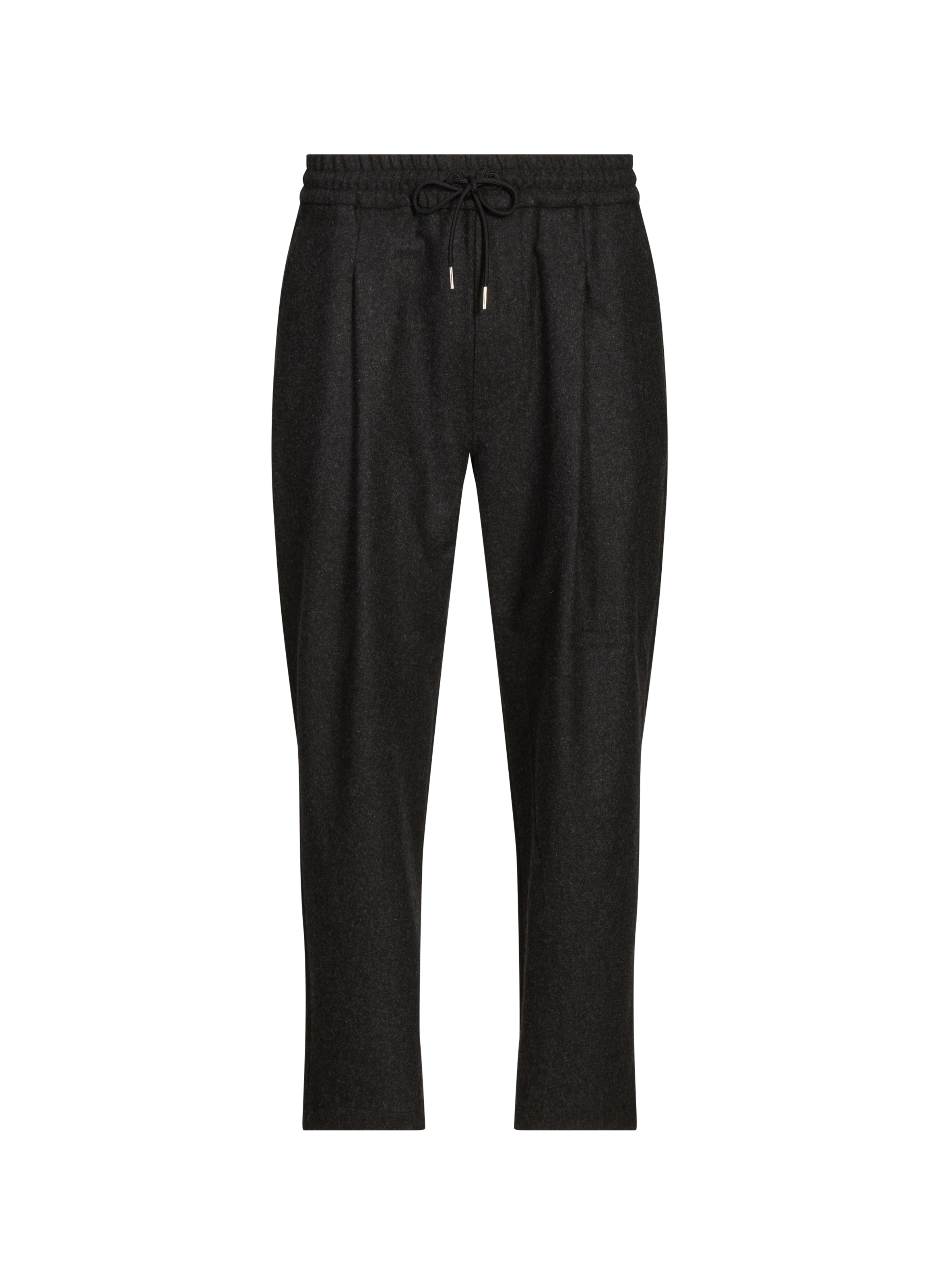 DROLE DE MONSIEUR Pantalon cropped en laine vierge mélangée Gris